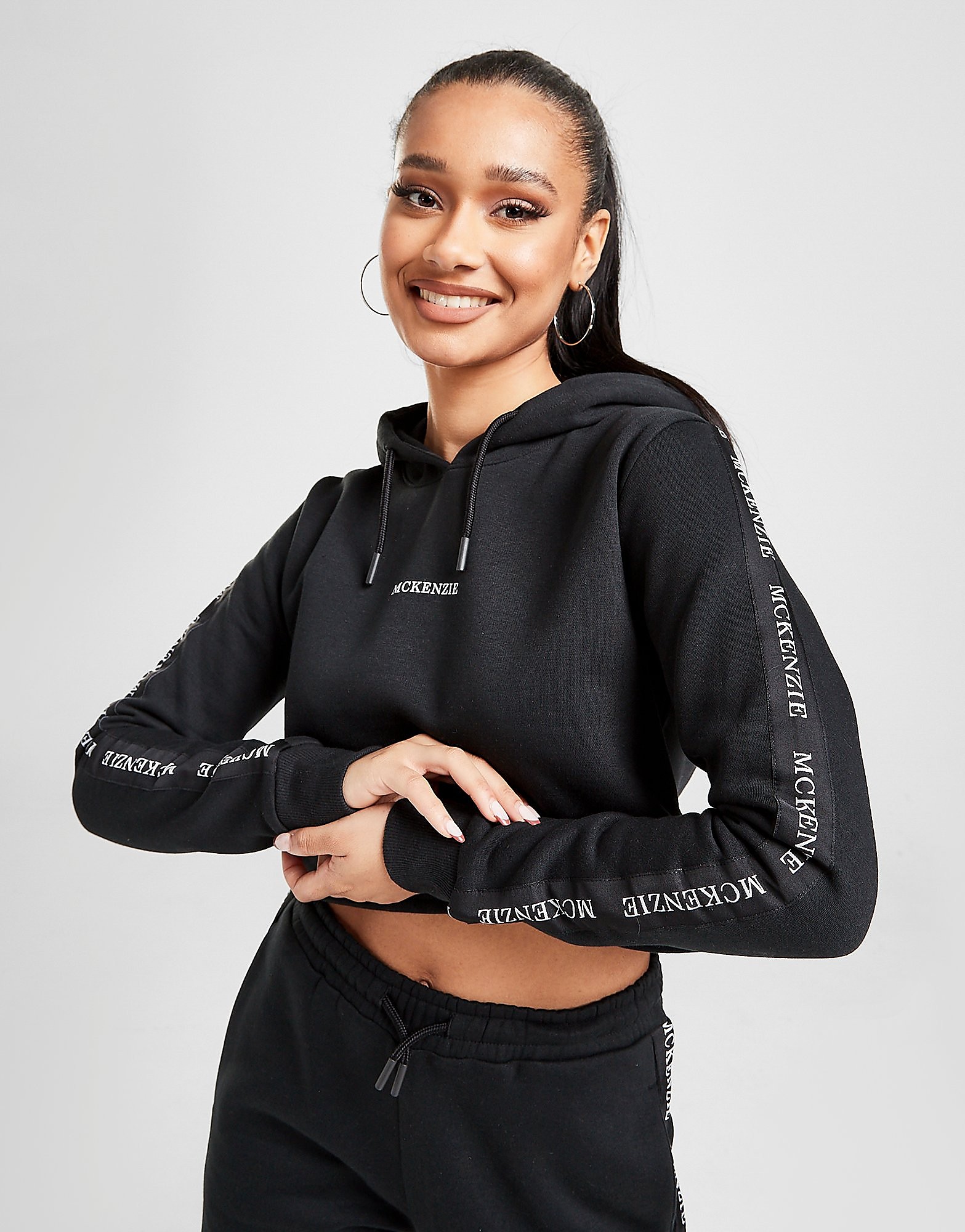 

McKenzie Tape Crop Hoodie - Only at JD - BLACK - Womens, BLACK