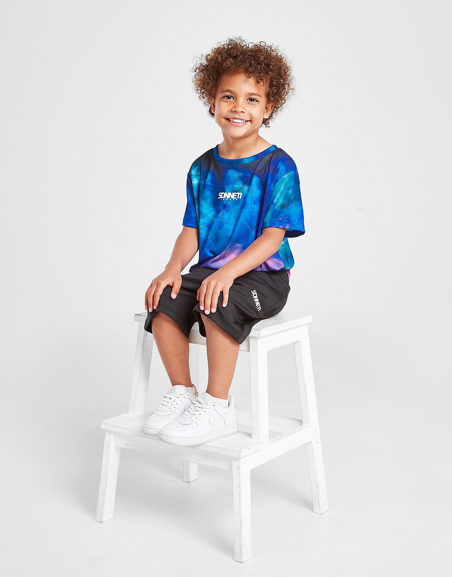 

Sonneti Strike T-Shirt/Shorts Set Children - Blue/Black - Kids, Blue/Black