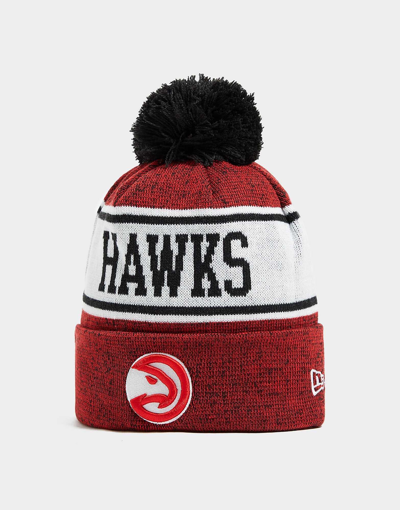

New Era NBA Atlanta Hawks Pom Beanie Hat - Only at JD - Red - Womens, Red