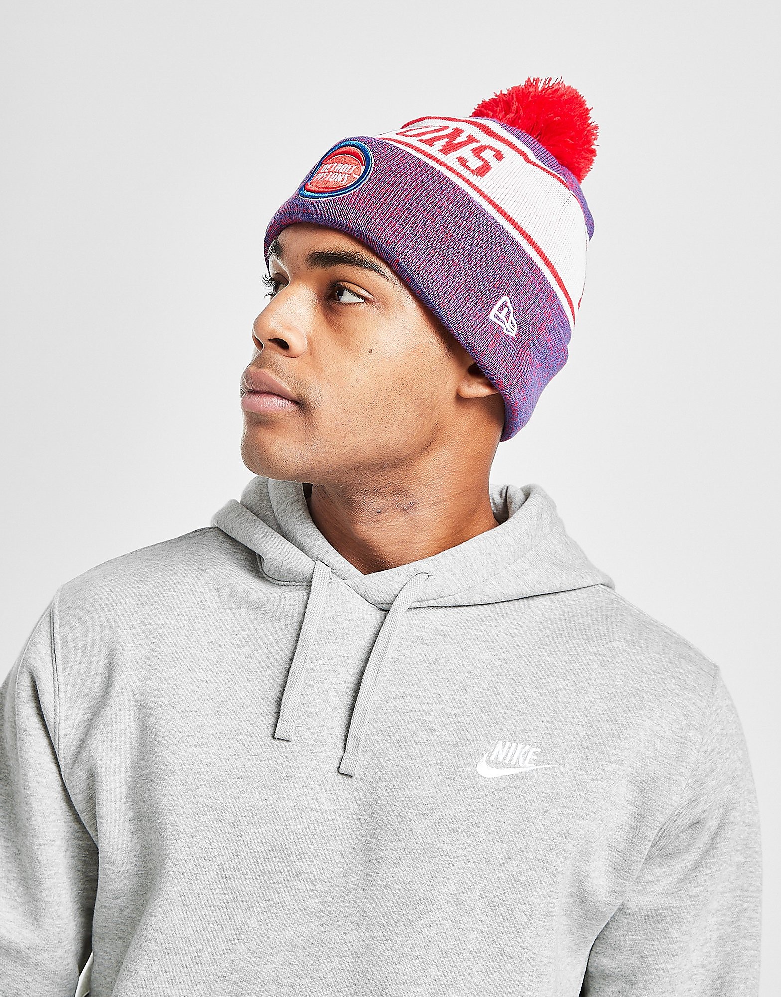 

New Era NBA Detroit Pistons Pom Beanie Hat - Only at JD - Blue - Womens, Blue