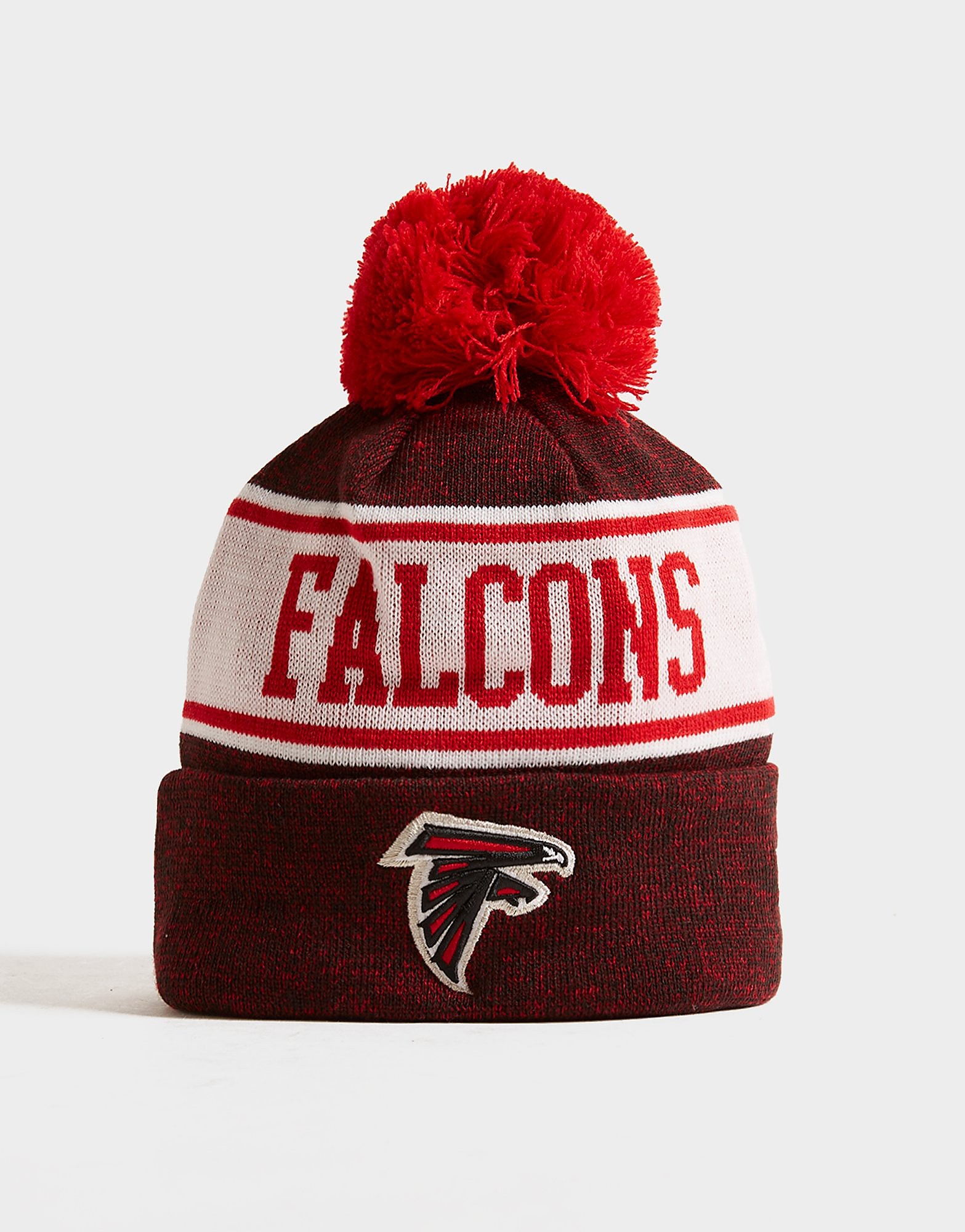 New Era NFL Atlanta Falcons Pom Beanie Hat - Only at JD - Red - Womens, Red