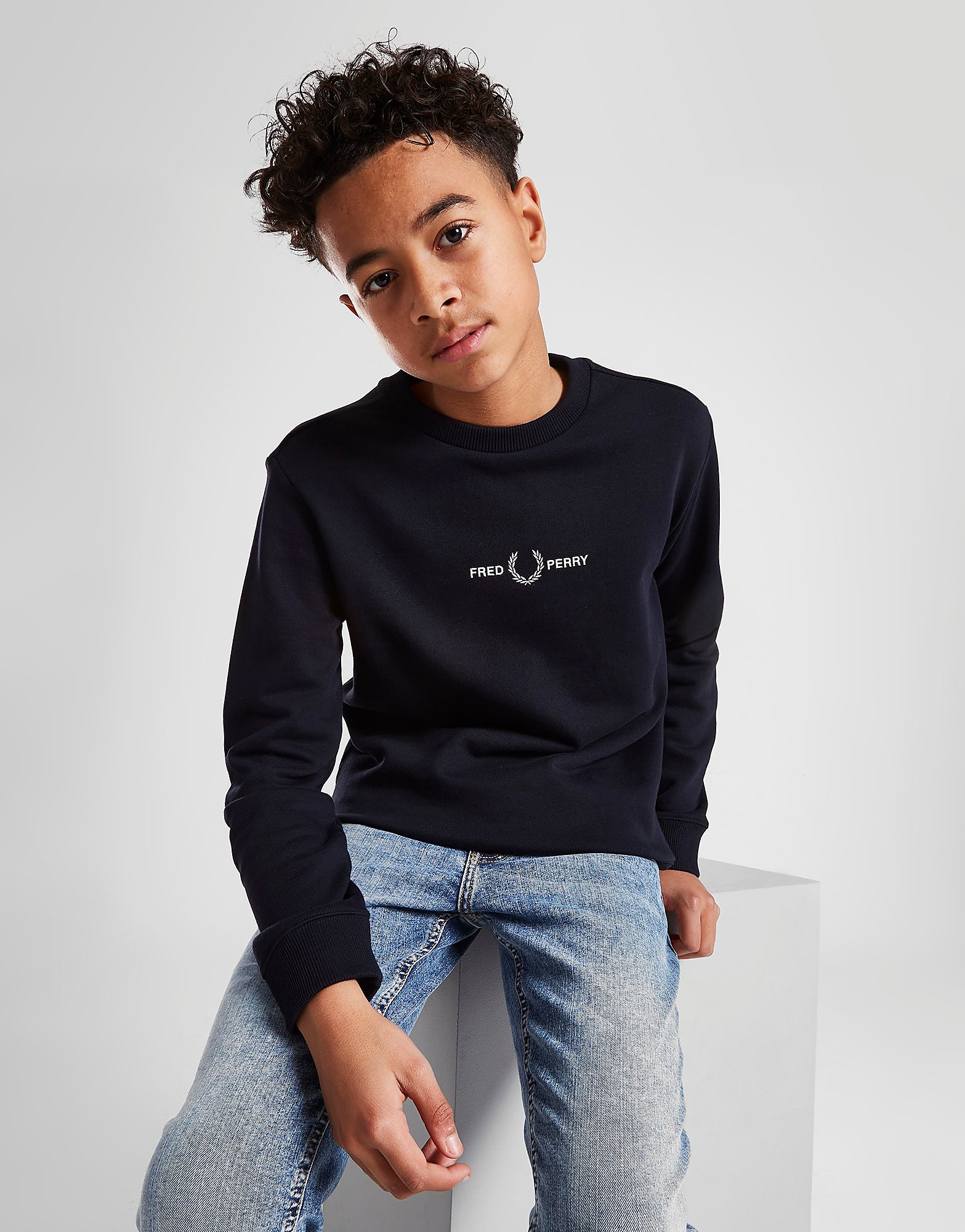 

Fred Perry Embroidered Sweatshirt Junior - Blue - Kids, Blue