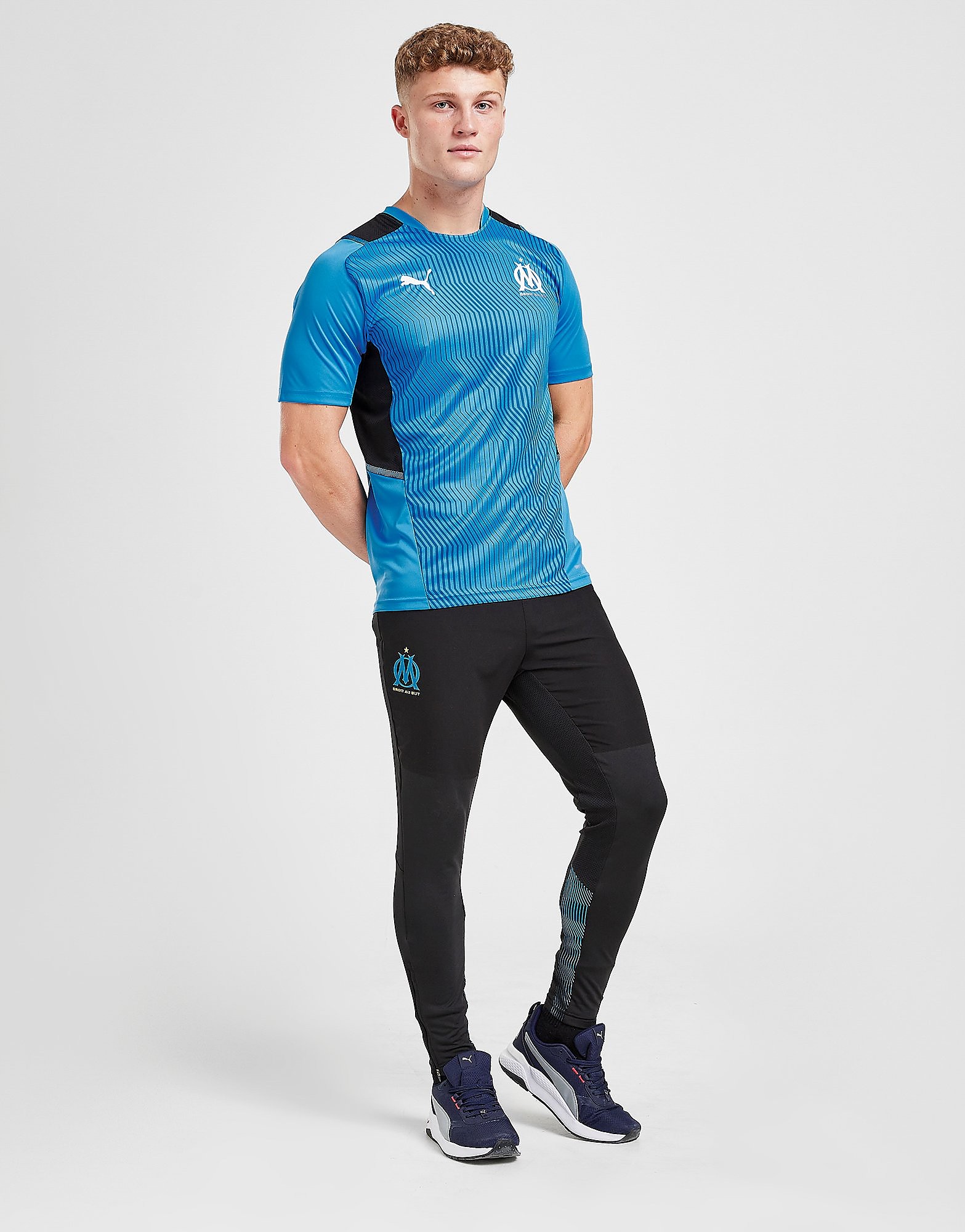 

Puma Olympique Marseille Training Track Pants - Black - Mens, Black