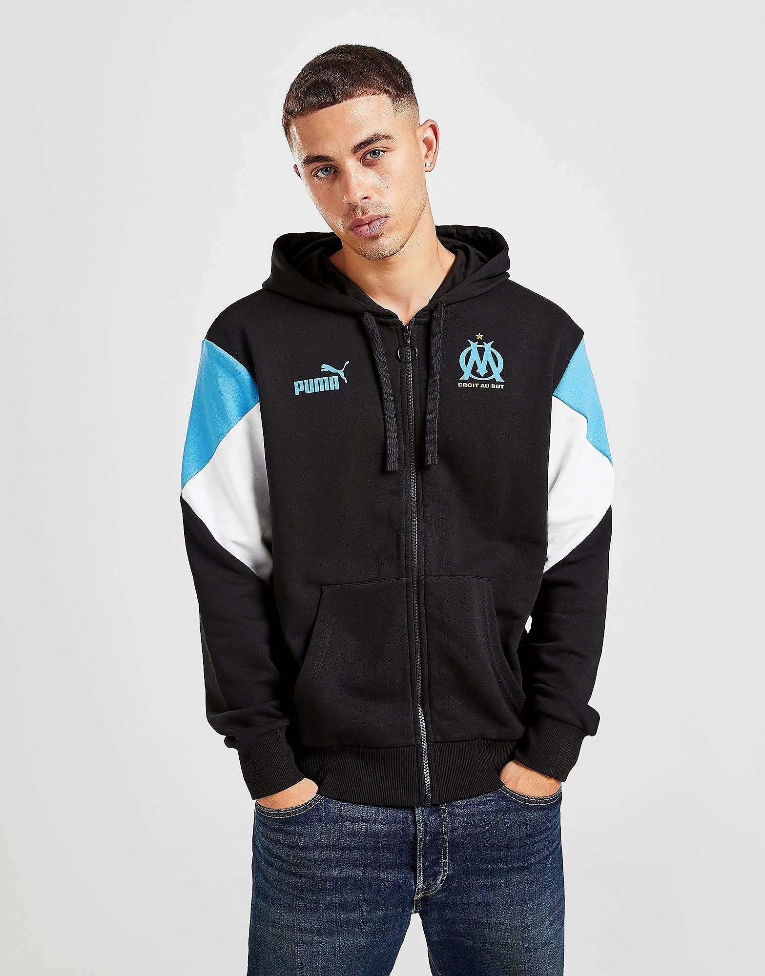 

Puma Olympique Marseille Culture Hoodie - Black - Mens, Black