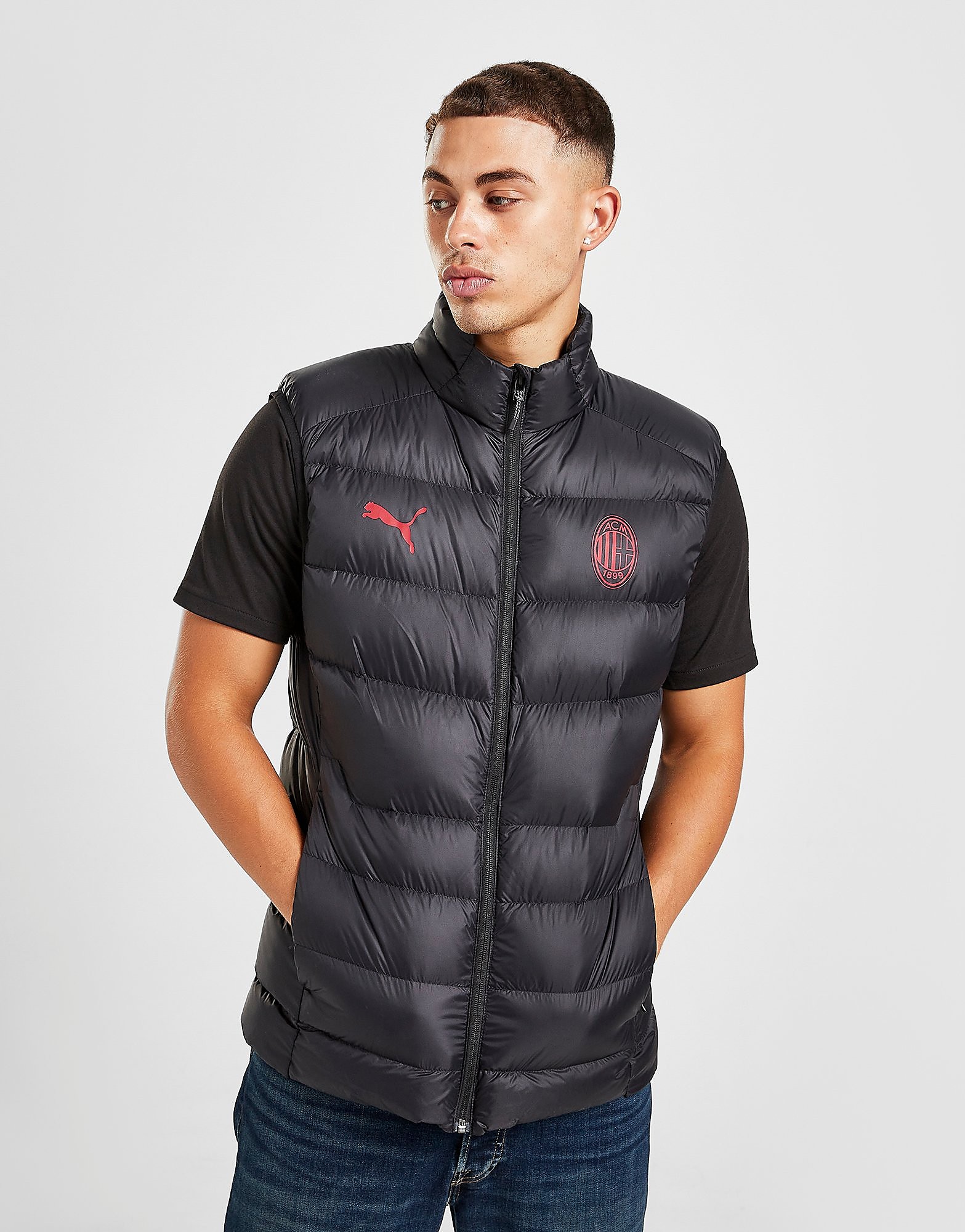 

Puma AC Milan Travel Vest - Black - Mens, Black