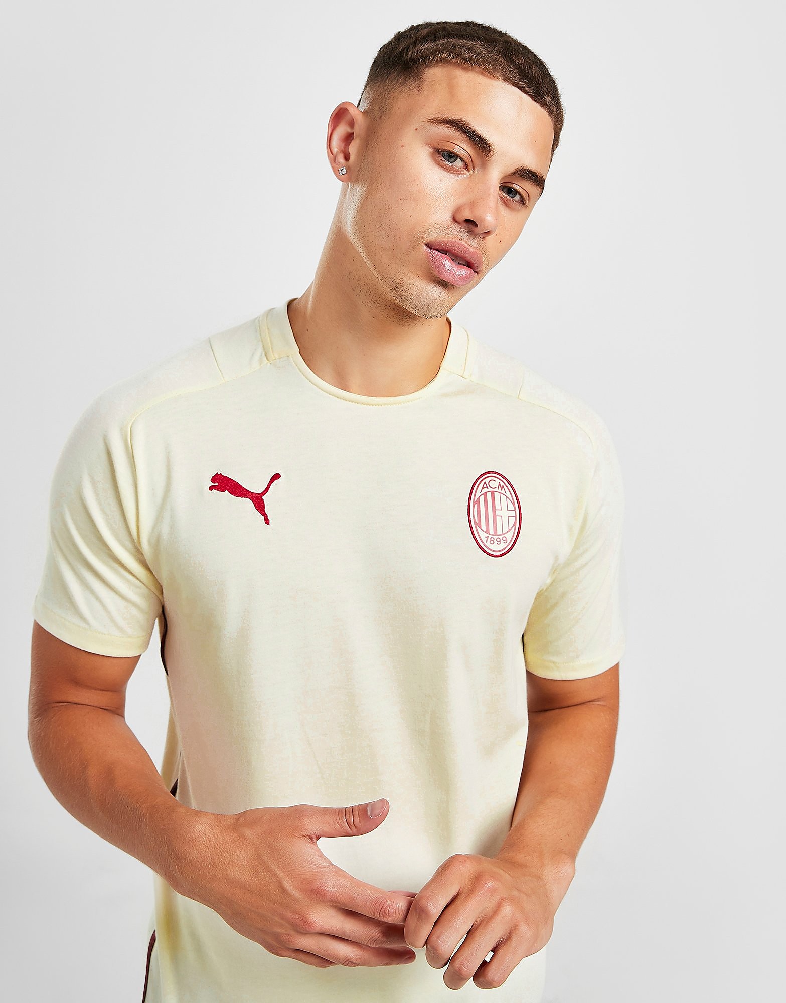 

Puma AC Milan Short Sleeve Travel T-Shirt - White - Mens, White