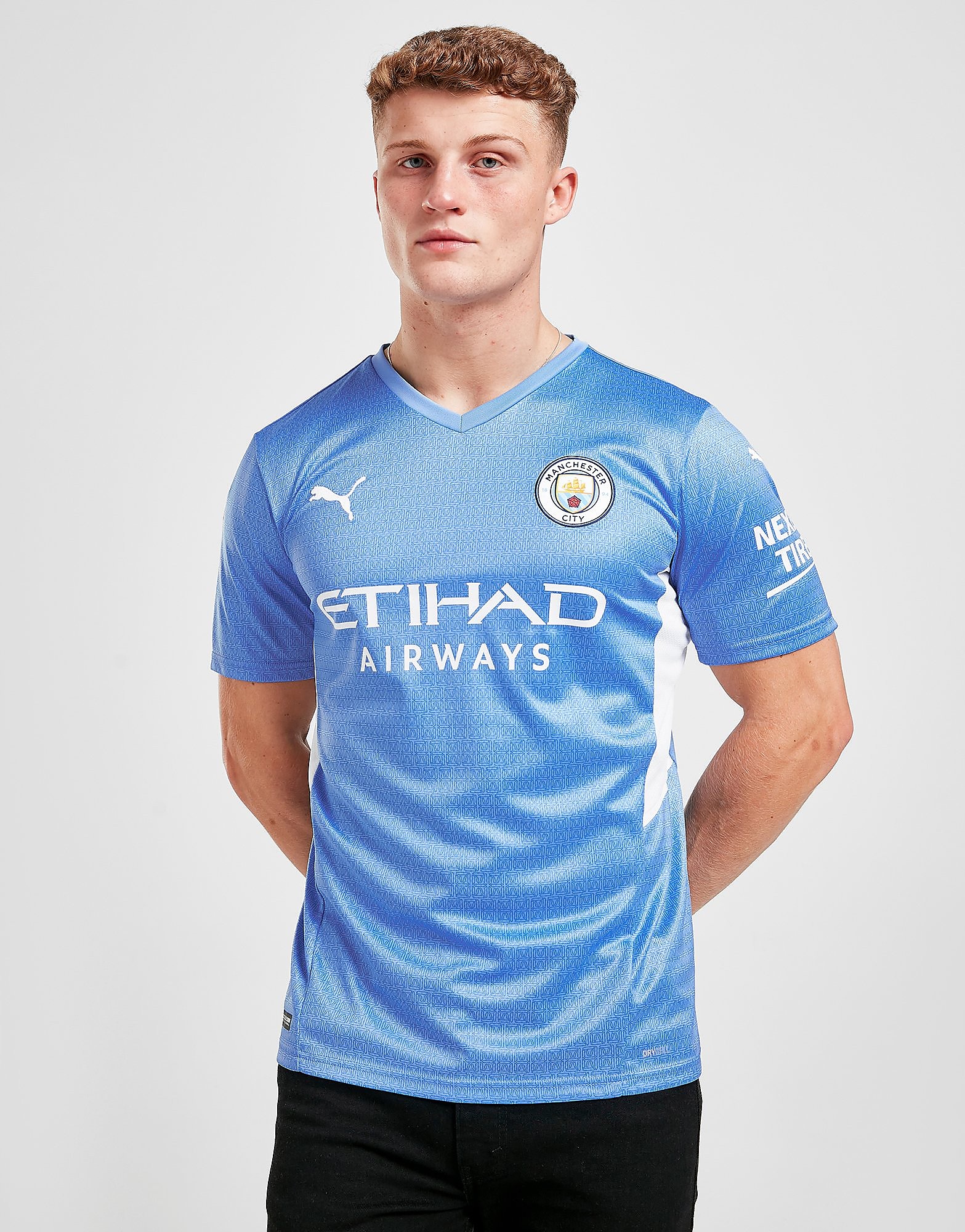 

Puma Manchester City FC 2021/22 Short Sleeve Home Shirt - BLUE - Mens, BLUE
