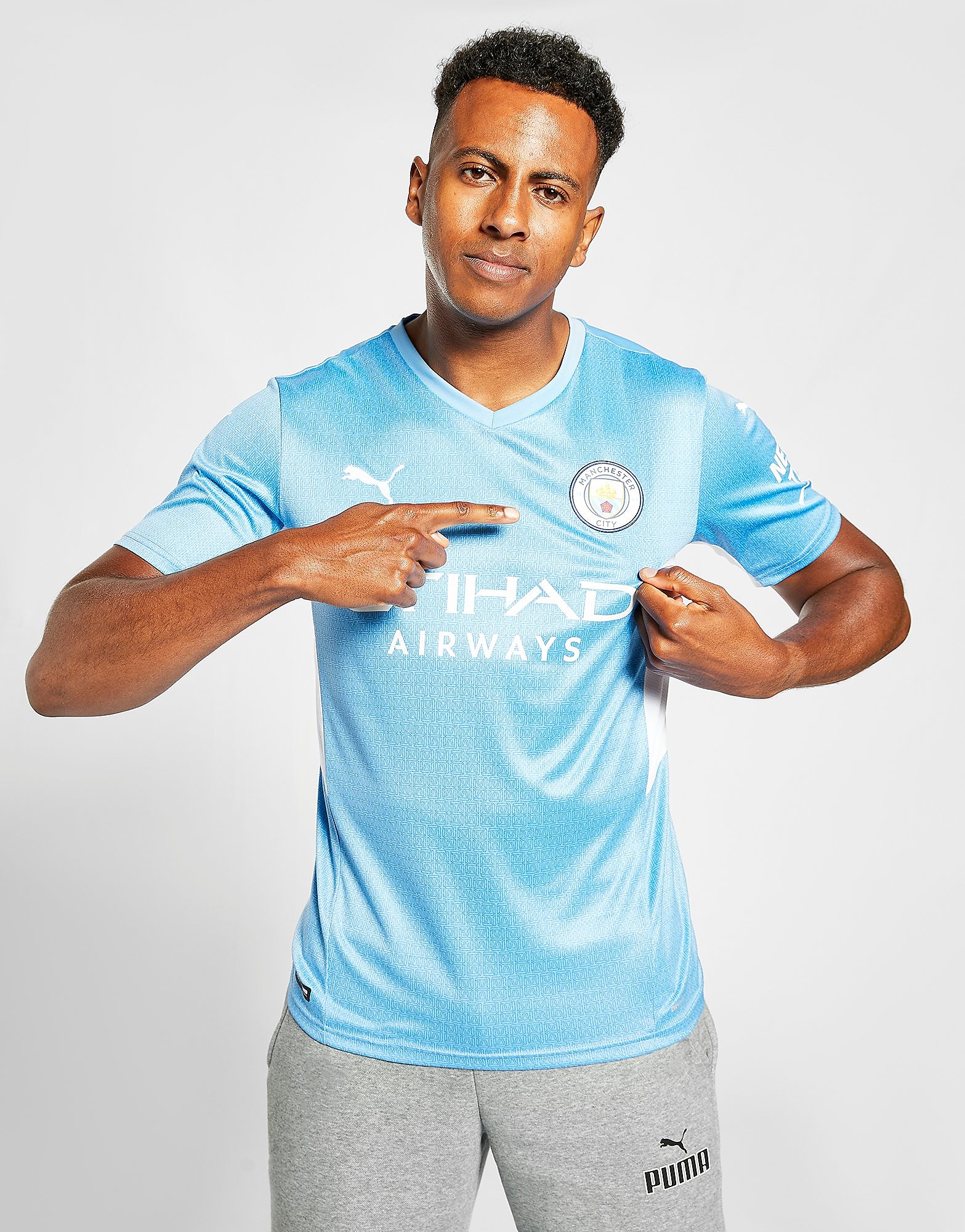 Puma Manchester City FC 2021/22 Short Sleeve Home Shirt - Blue - Womens, Blue