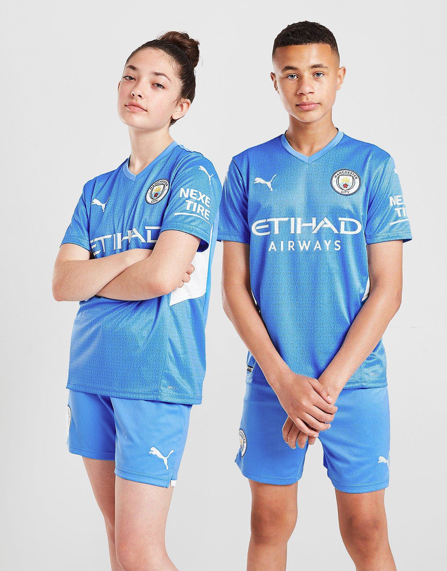 

Puma Manchester City FC 2021/22 Home Shirt Junior - Blue - Kids, Blue