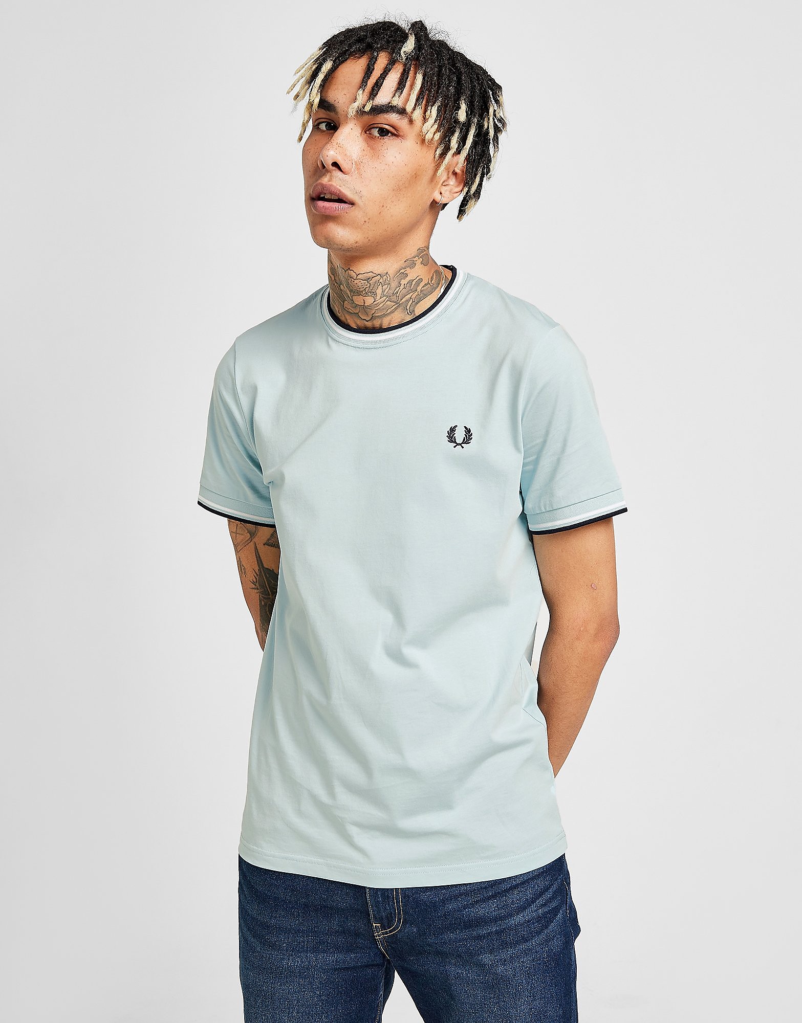 

Fred Perry Twin Tipped T-Shirt - BLUE - Mens, BLUE