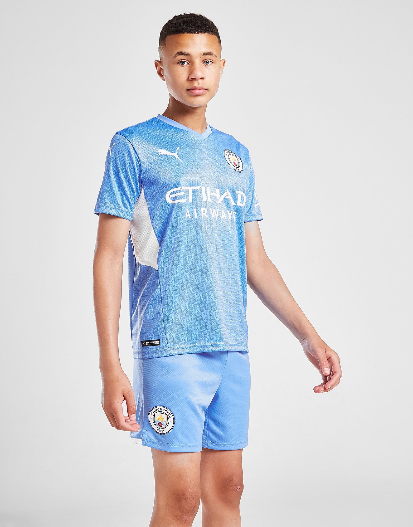 

Puma Manchester City FC 2021/22 Home Shorts Junior - Blue - Kids, Blue