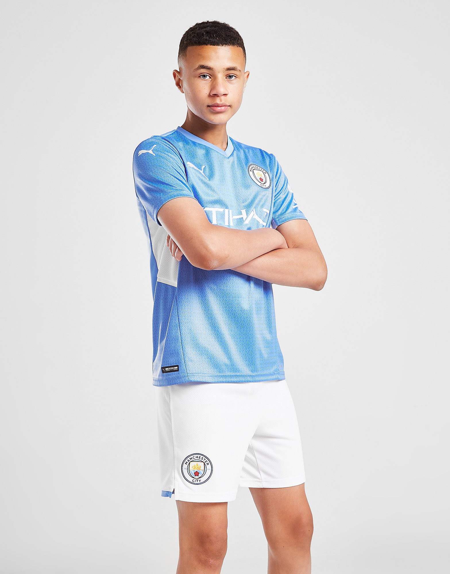 

Puma Manchester City FC 2021/22 Home Shorts Junior - White - Kids, White