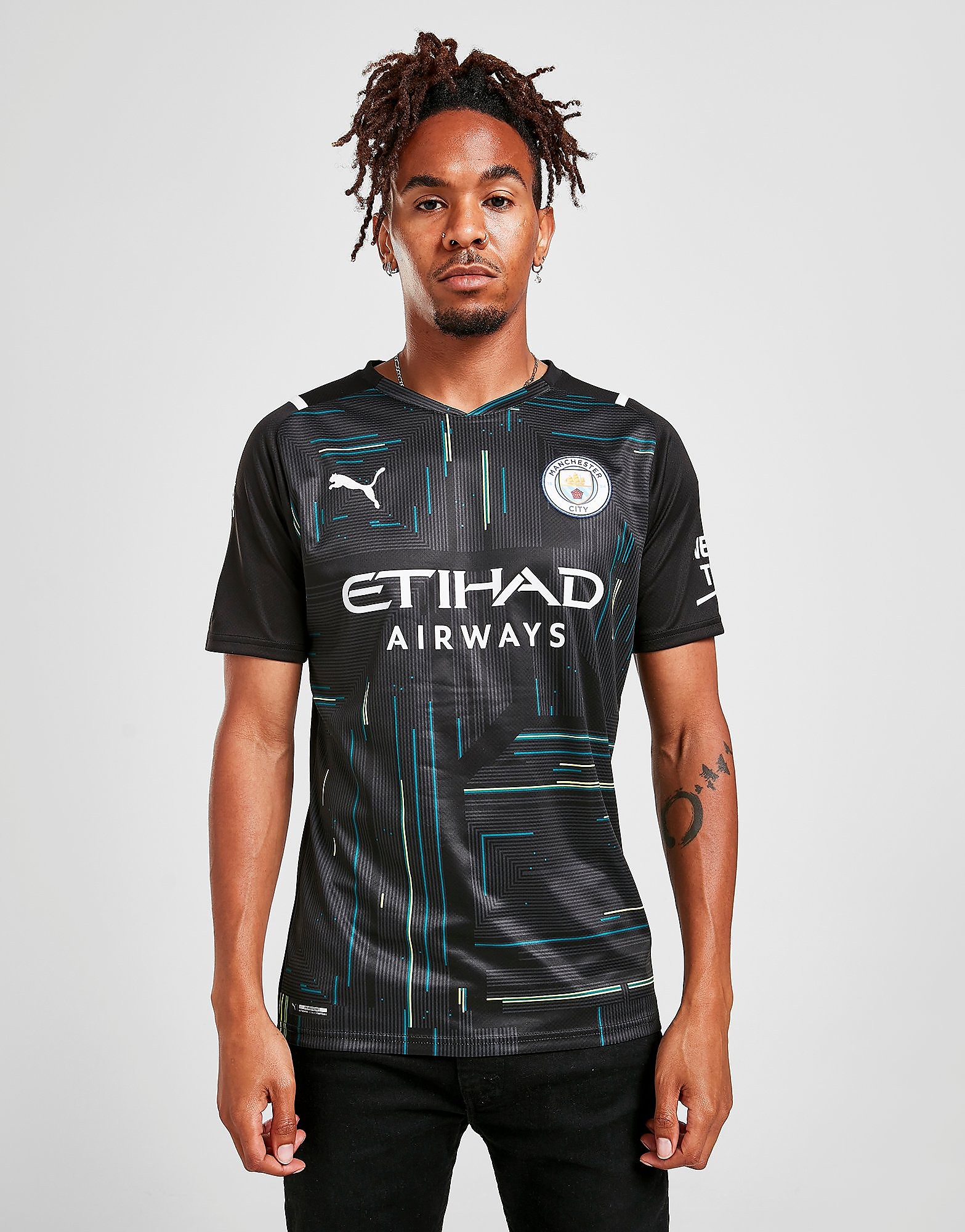 

Puma Manchester City FC 2021/22 GK Home Shirt - Black - Mens, Black
