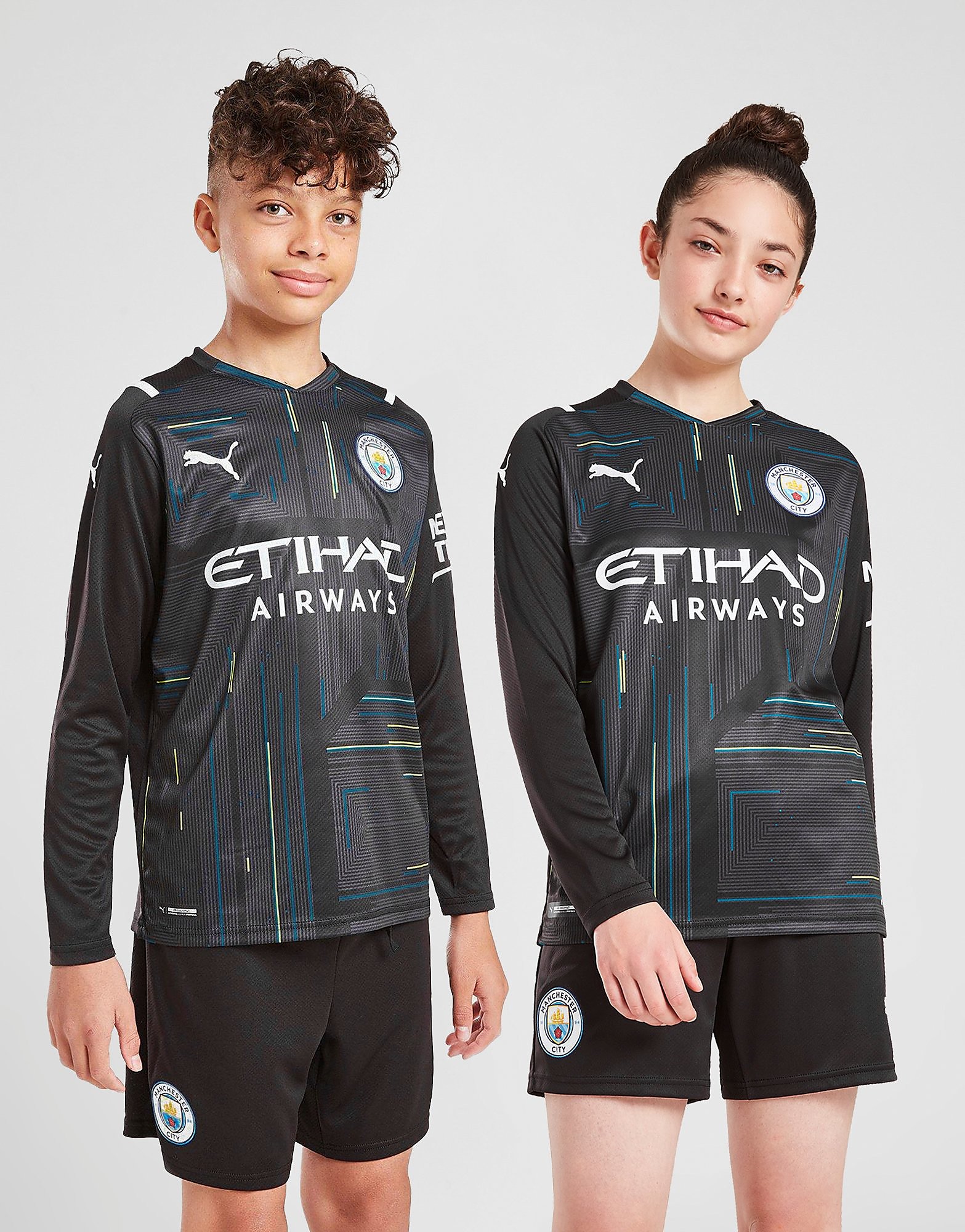 

Puma Manchester City FC 2021/22 GK Home Shirt Junior - Black - Kids, Black