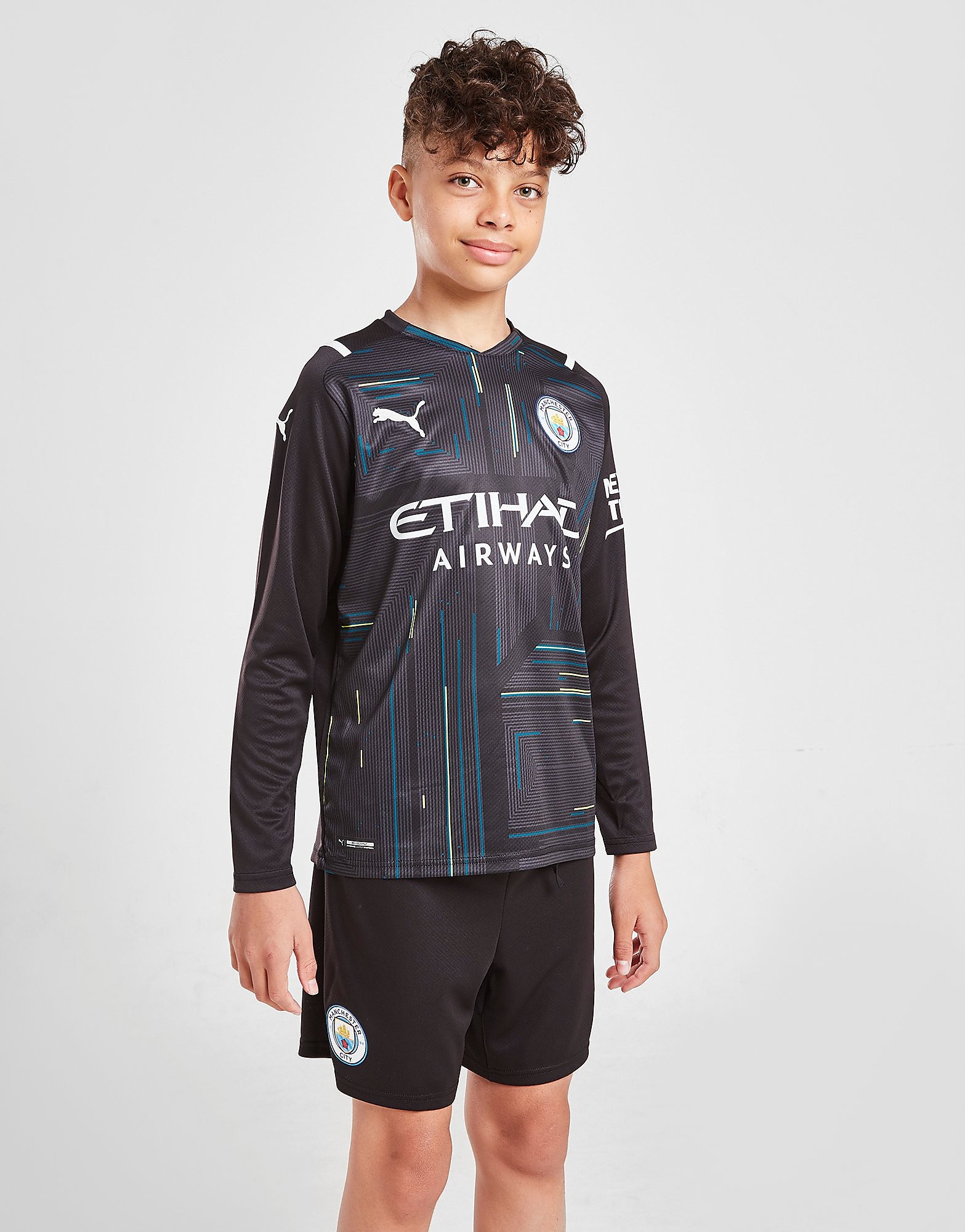

Puma Manchester City FC 2021/22 GK Home Shorts Junior - Black - Kids, Black