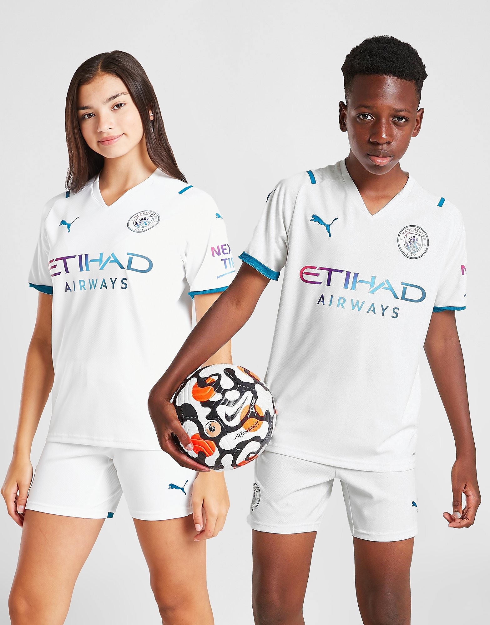 

Puma Manchester City FC 2021/22 Away Shirt Junior - White - Kids, White