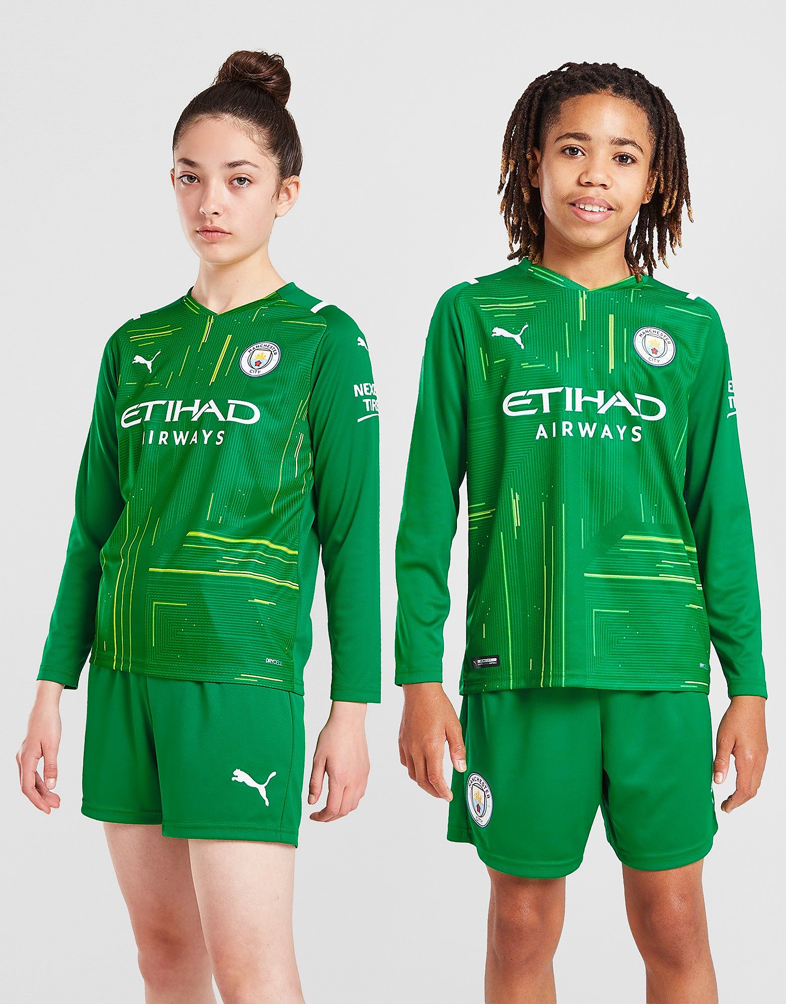 

Puma Manchester City 21/22 Away Goalkeeper Shirt Junior - Green - Kids, Green