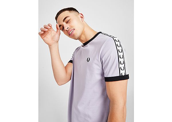 Fred Perry Taped Ringer T-Shirt - Only at JD - Purple - Mens, Purple