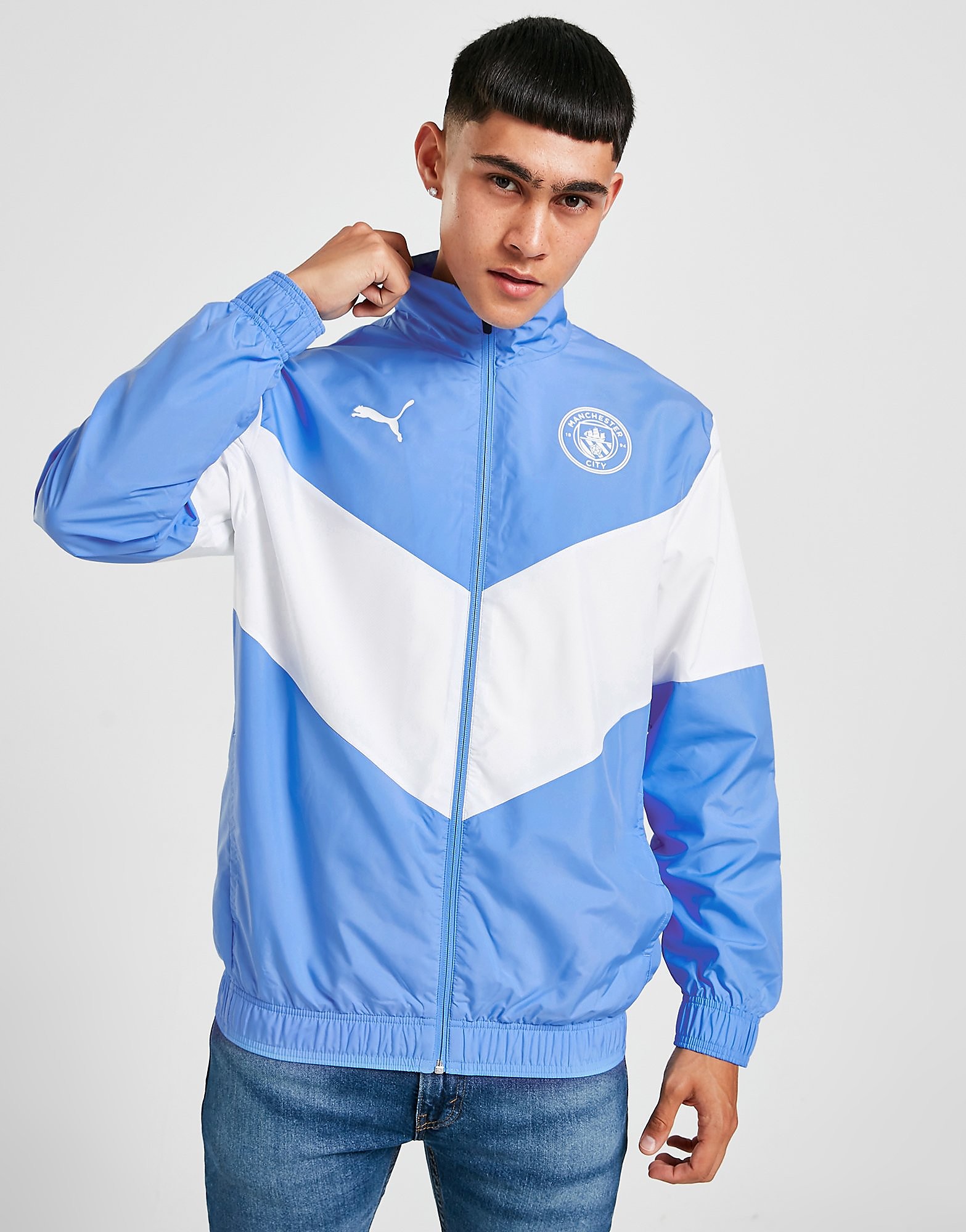 

Puma Manchester City FC Pre Match Jacket - Blue - Mens, Blue