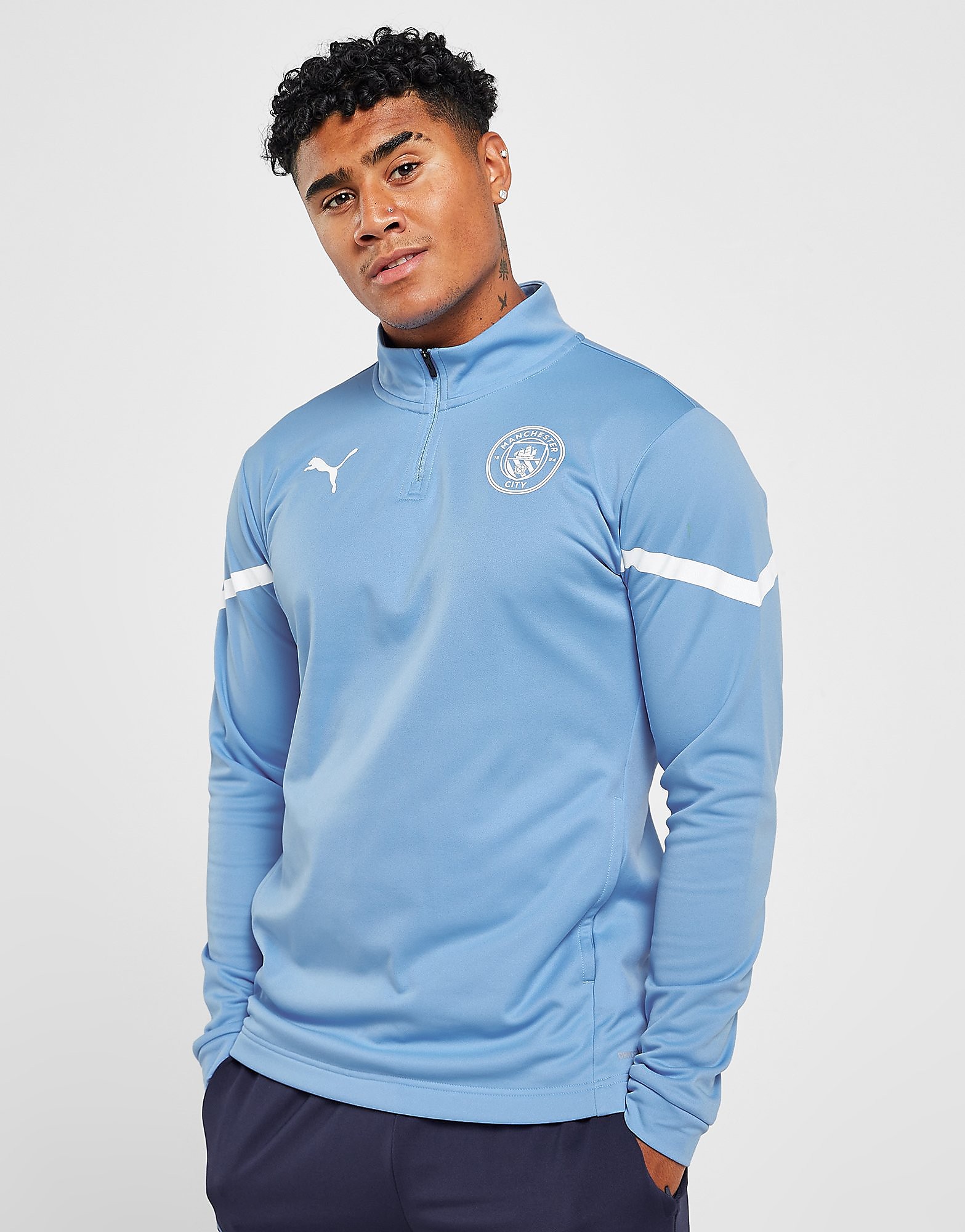

Puma Manchester City FC Pre Match 1/4 Zip Top - Blue - Mens, Blue