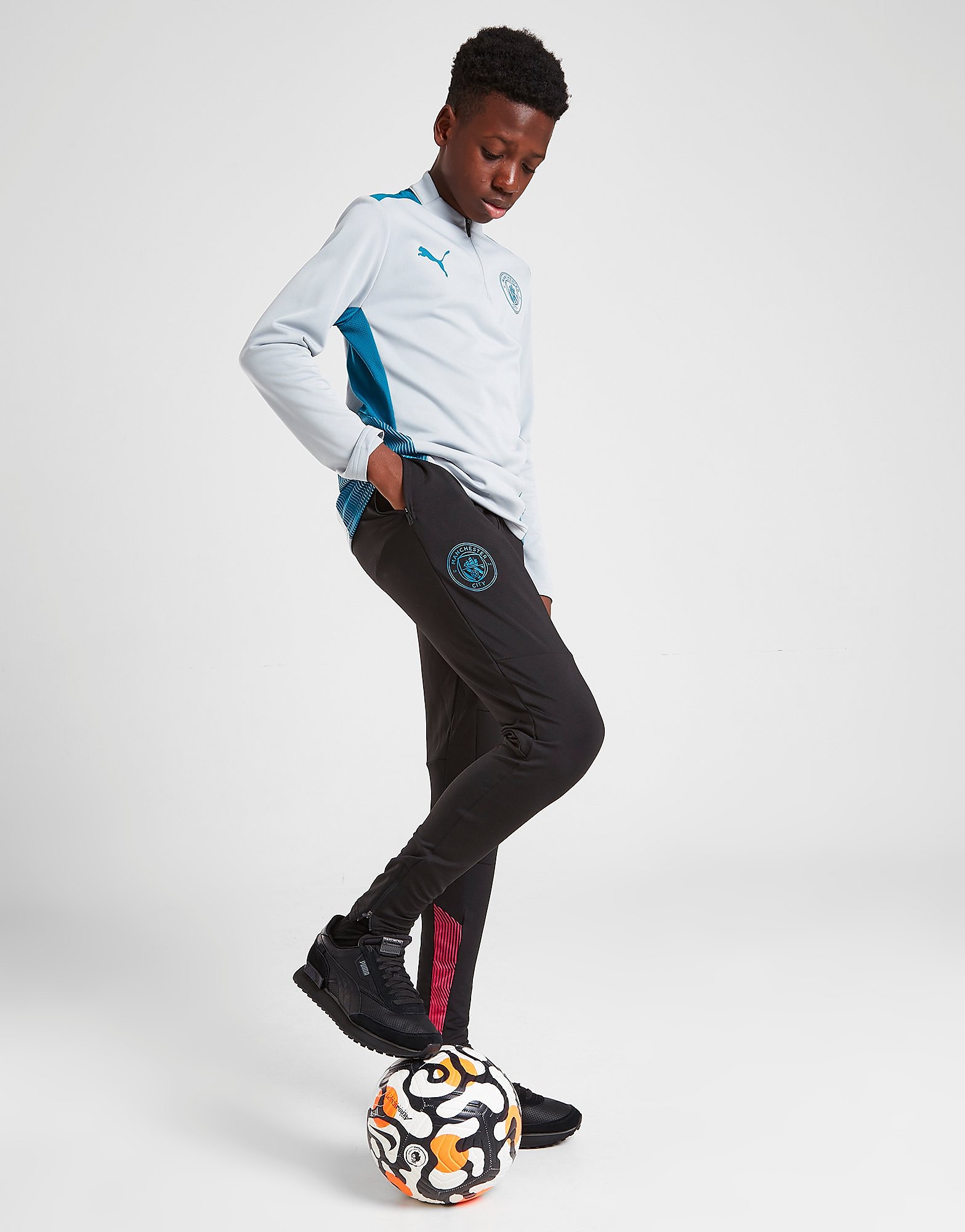

Puma Manchester City FC Training Track Pants Junior - Black - Kids, Black