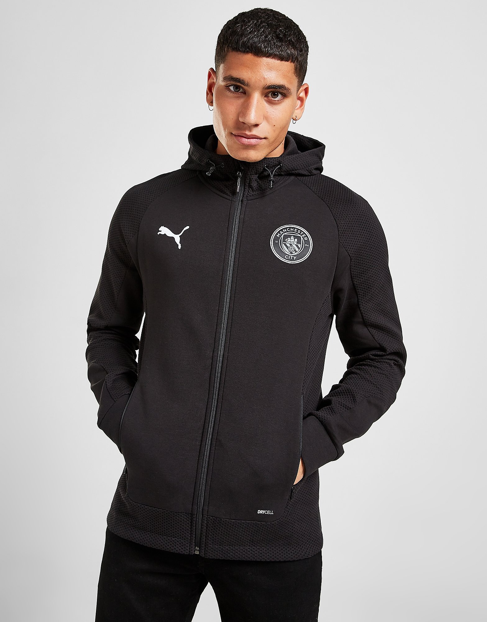 

Puma Manchester City FC Travel Hoodie - Black - Mens, Black