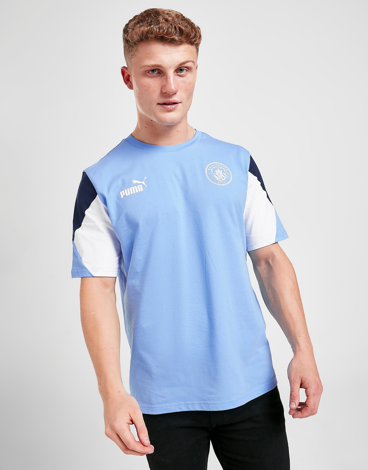 

Puma Manchester City FC Culture T-Shirt - Blue - Mens, Blue