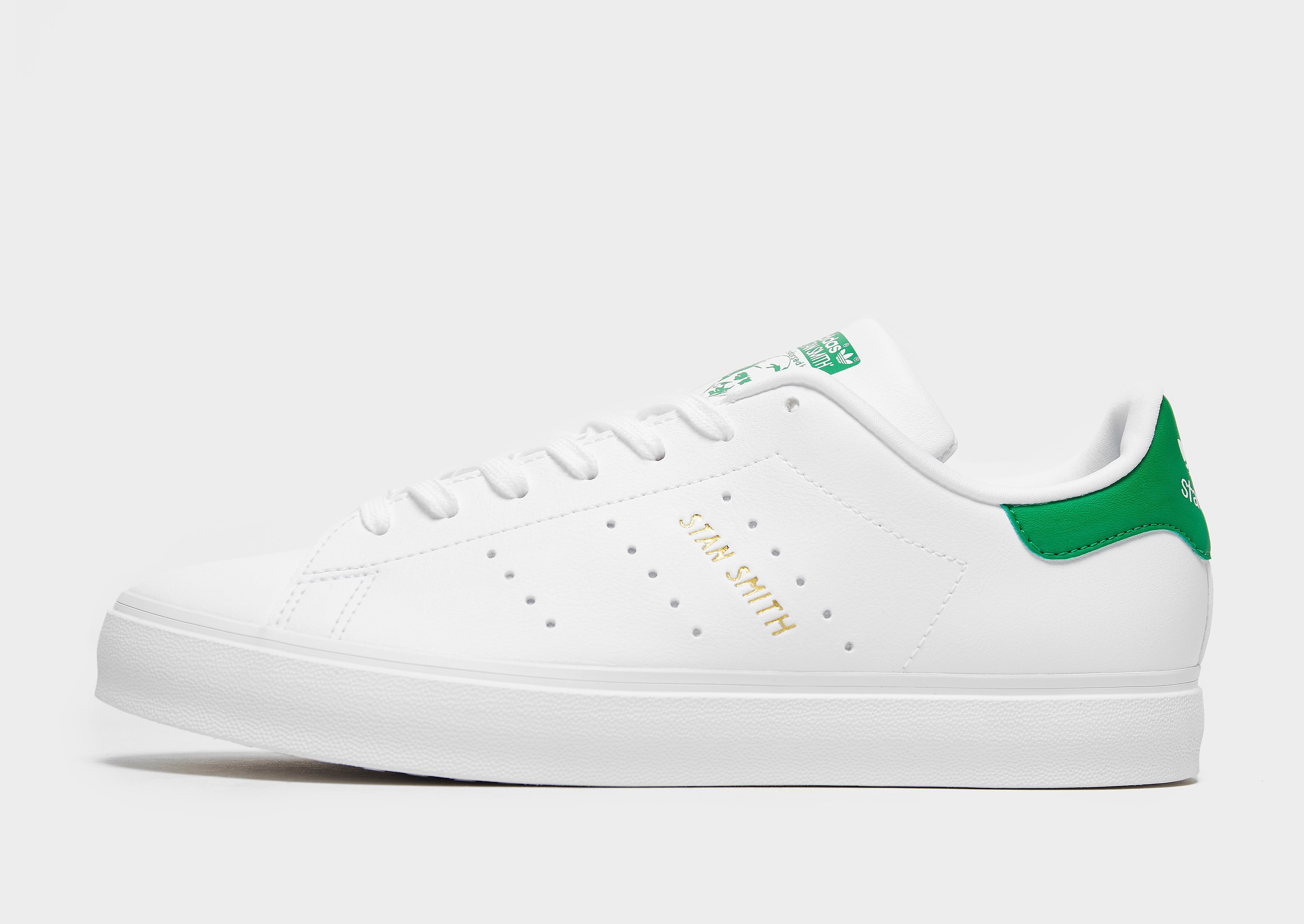 

adidas Originals Stan Smith Vulc Junior - Only at JD - White/Green - Kids, White/Green