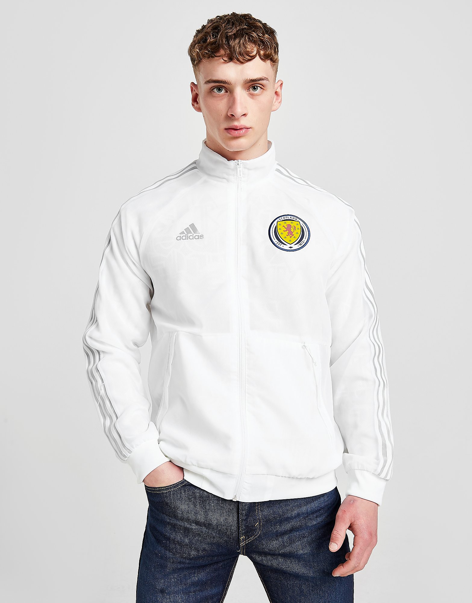 

adidas Scotland 2021 Jacket - White - Mens, White