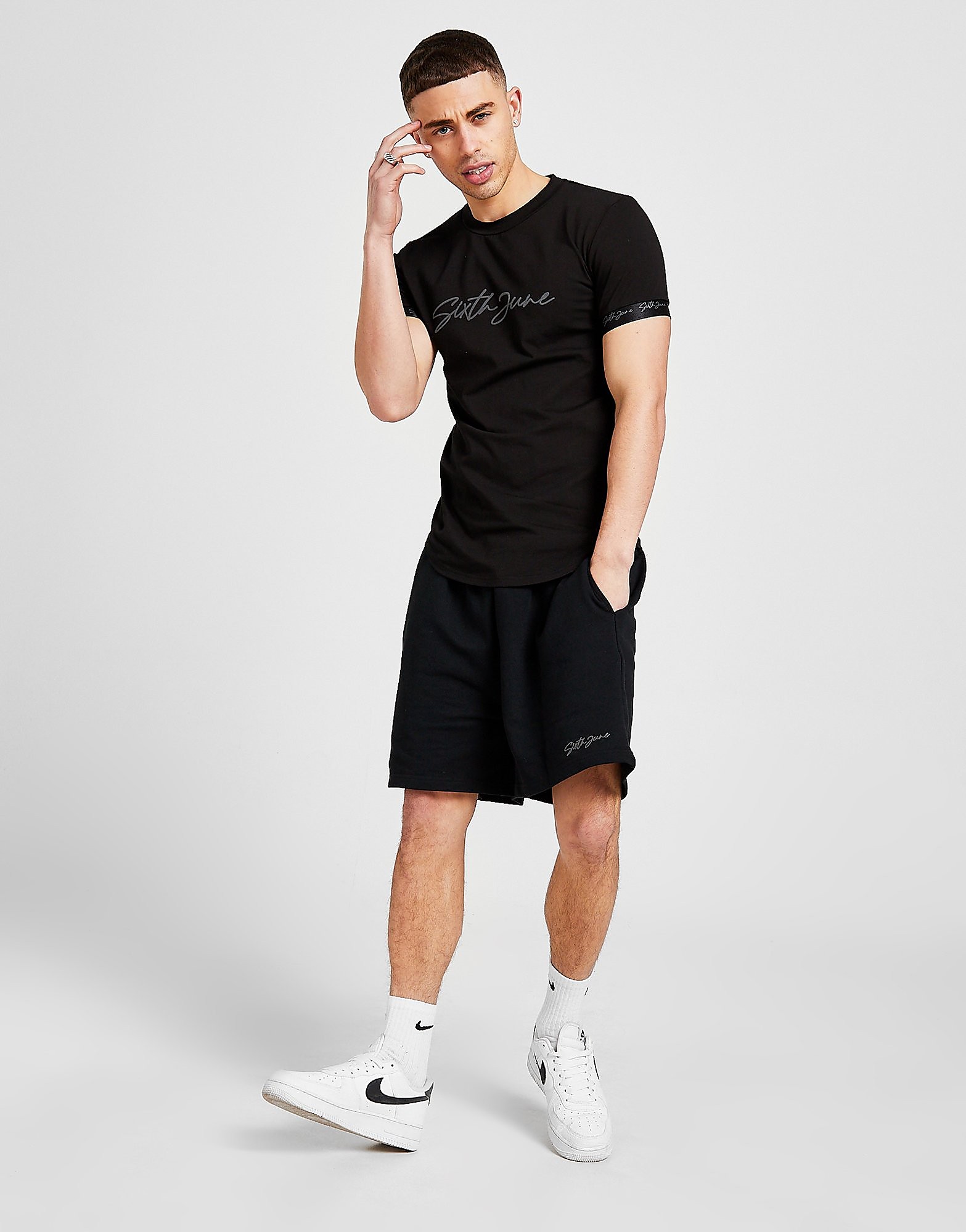 

Sixth June Logo Shorts - Black - Mens, Black