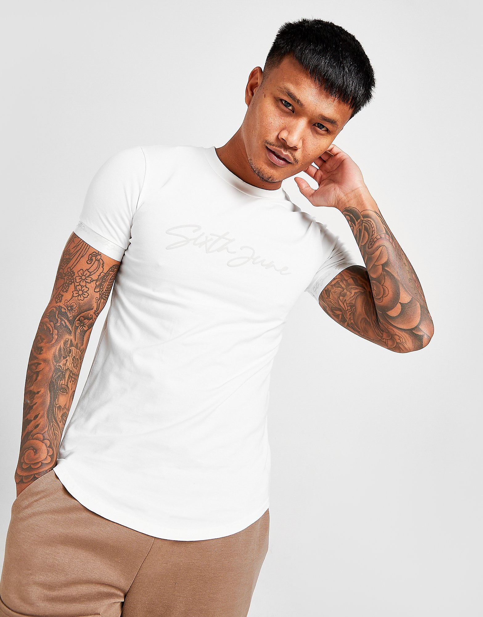 

Sixth June Logo T-Shirt - White - Mens, White