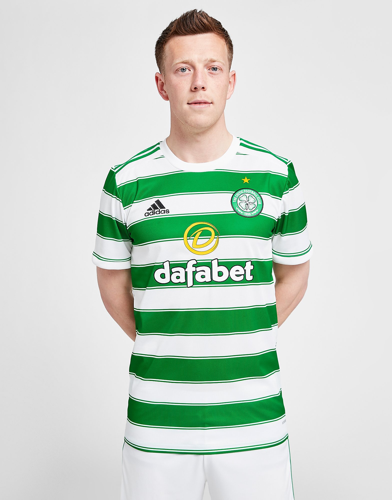 

adidas Celtic FC 2021/22 Home Shirt - Green/White - Mens, Green/White