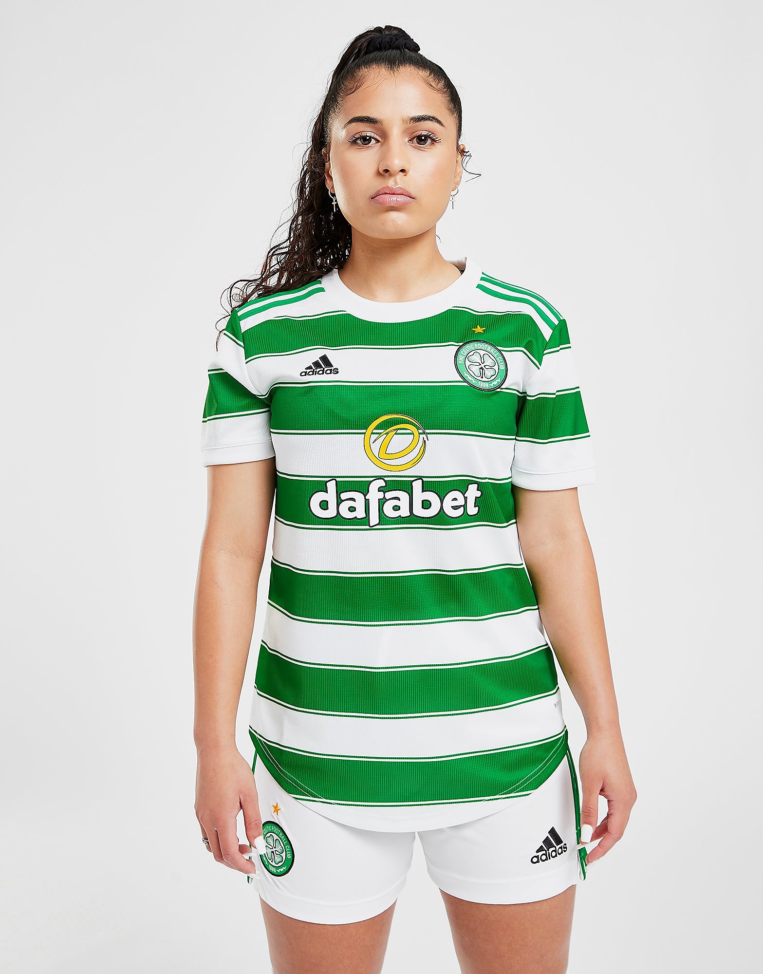 

adidas Celtic FC 2021/22 Home Shirt Women's - Green/White, Green/White
