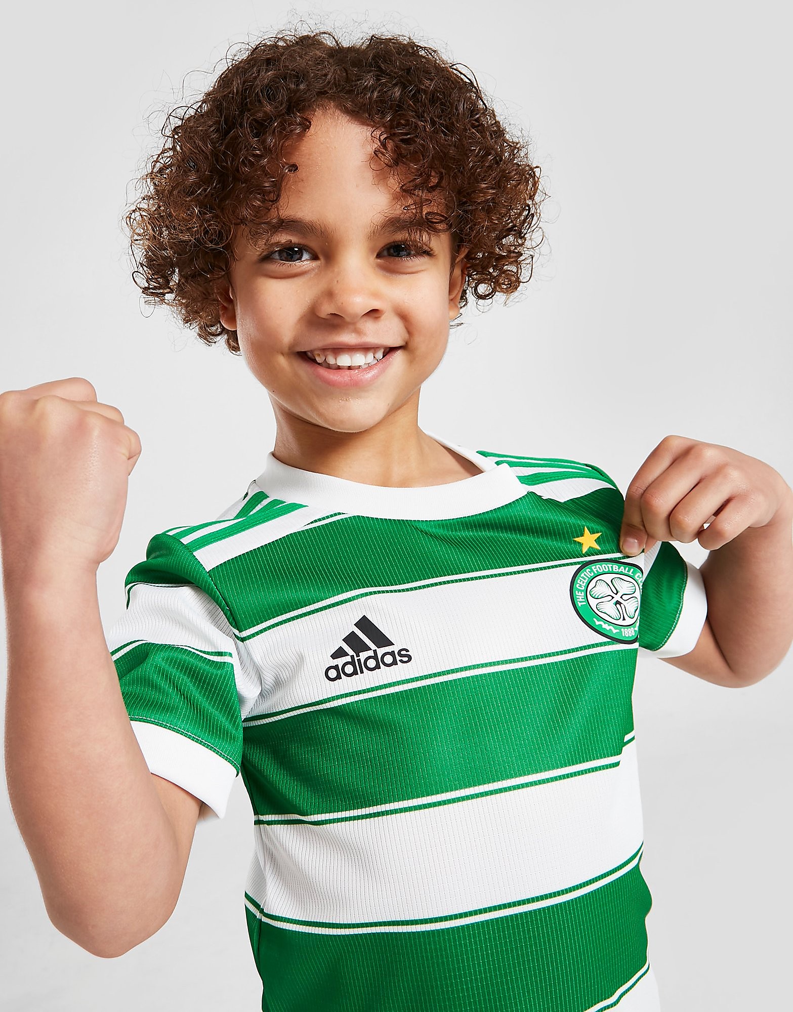 adidas Celtic FC 2021/22 Home Kit Children - Green/White - Kids, Green/White