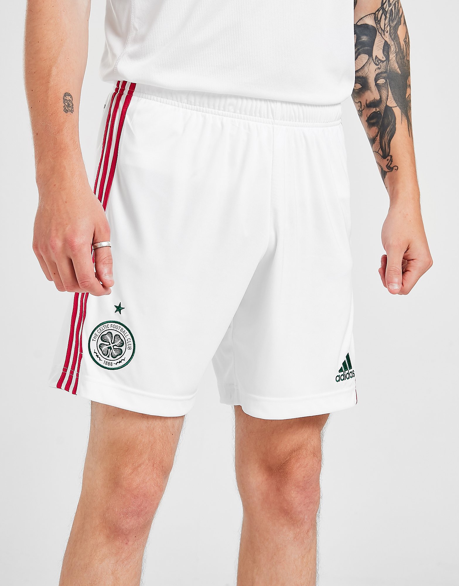 

adidas Celtic FC 2021/22 Third Shorts - White - Mens, White
