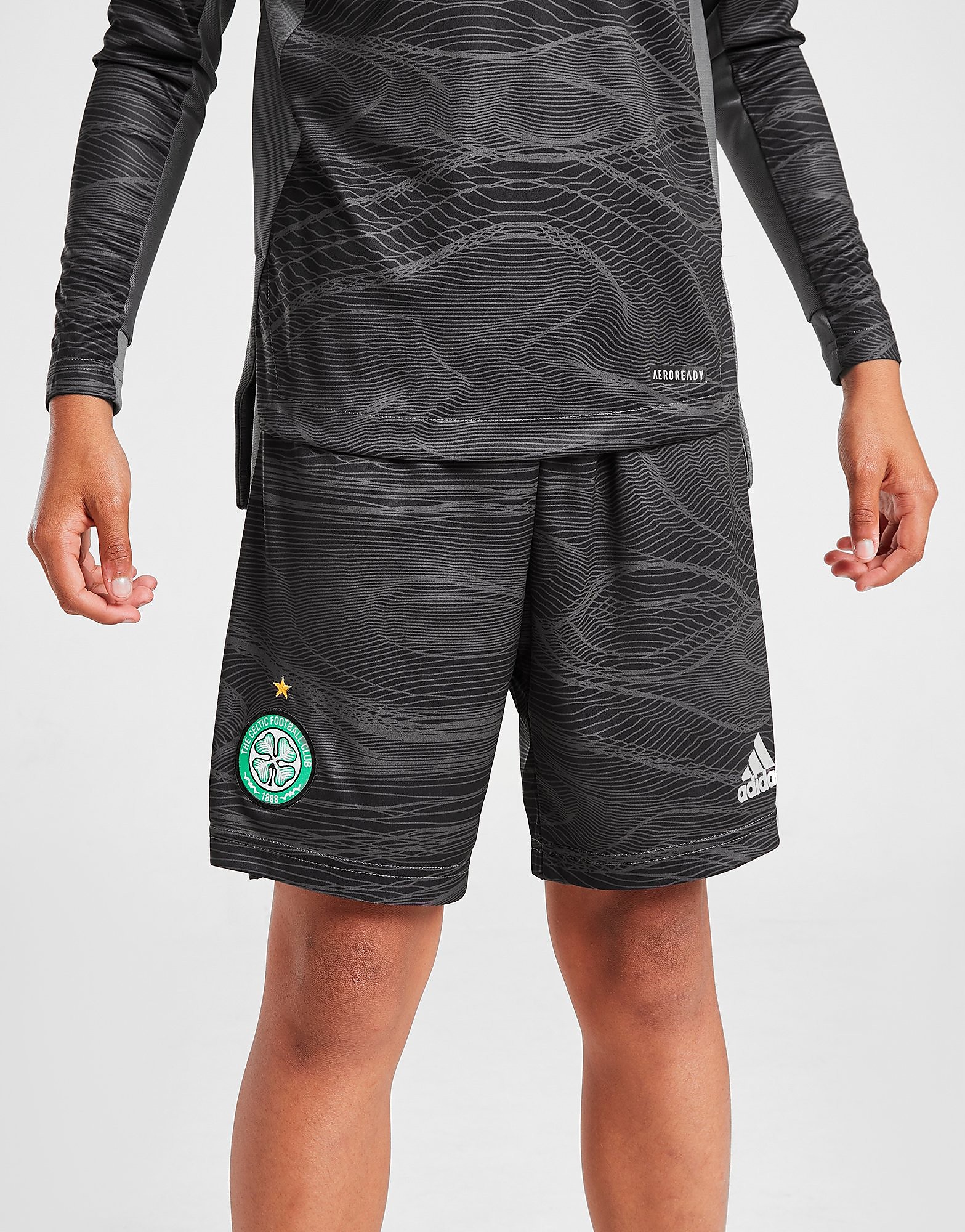 

adidas Celtic 2021/22 GK Away Shorts Junior - Black - Kids, Black