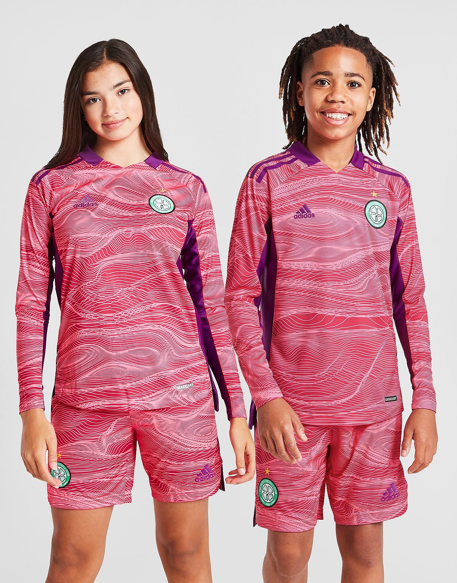 

adidas Celtic FC 2021/22 GK Third Shirt Junior - Pink - Kids, Pink