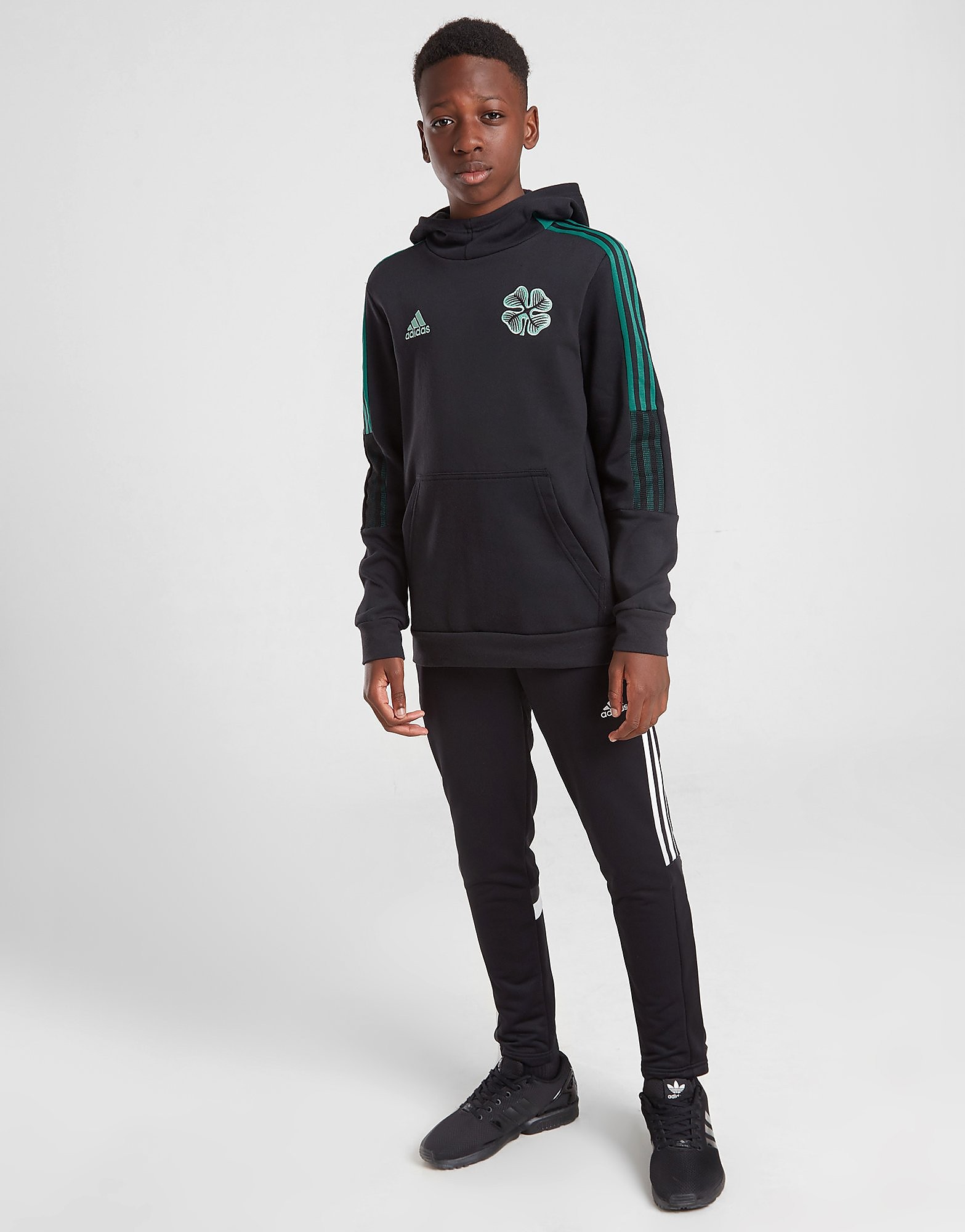 

adidas Celtic FC Sweat Hoodie Junior - Black - Kids, Black