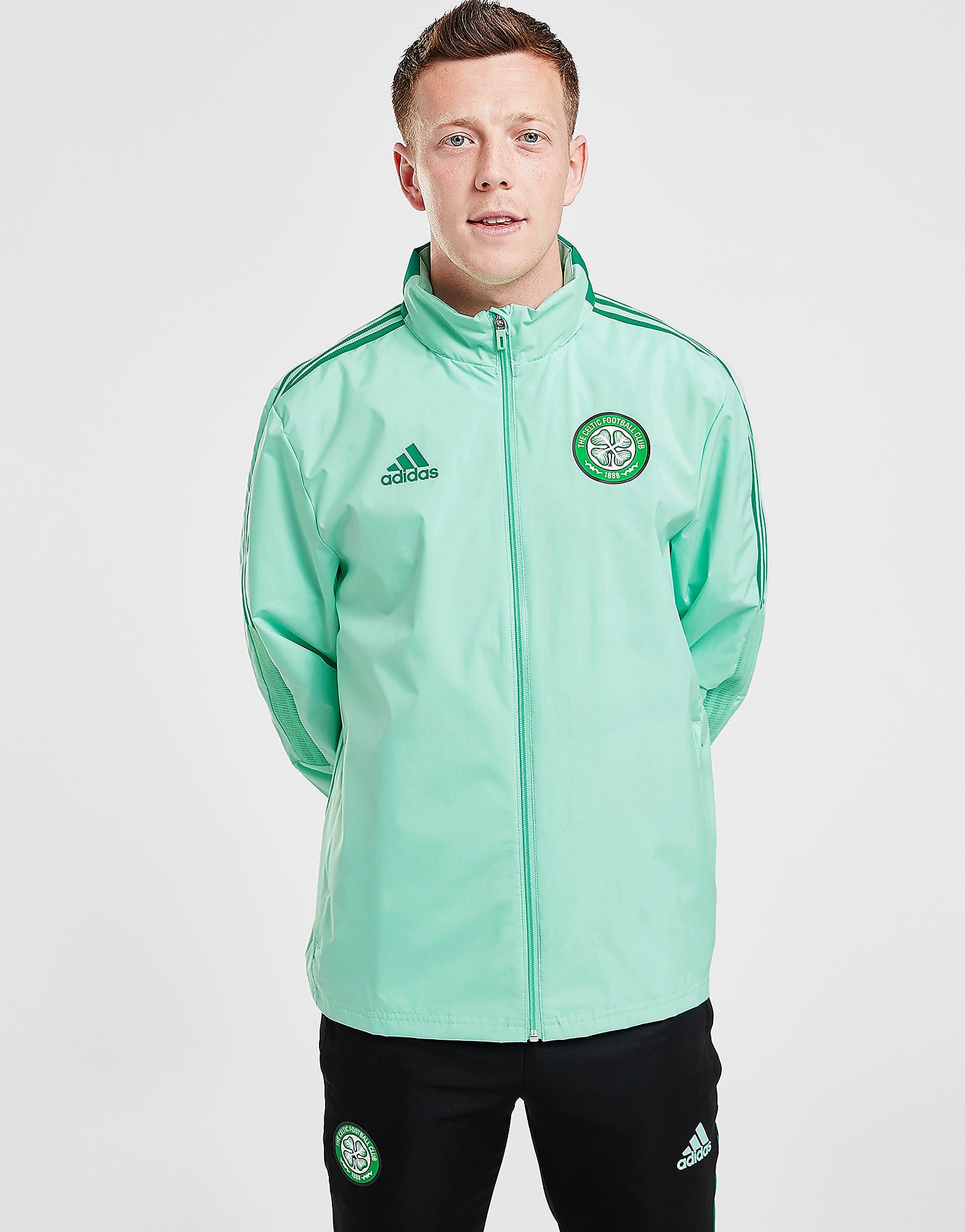 

adidas Celtic FC Storm Jacket - Green - Mens, Green
