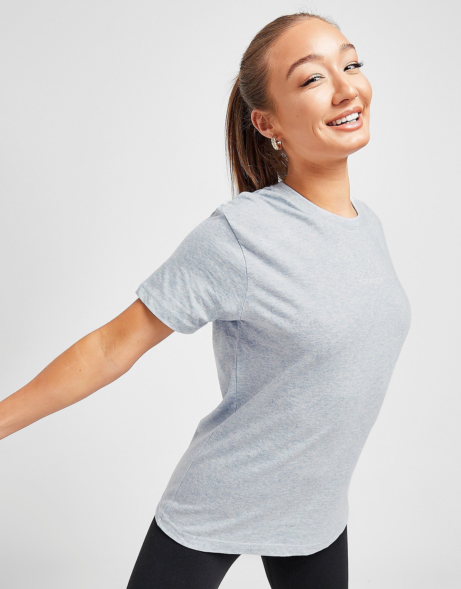 

McKenzie Marl Boyfriend T-Shirt - Only at JD - Blue - Womens, Blue