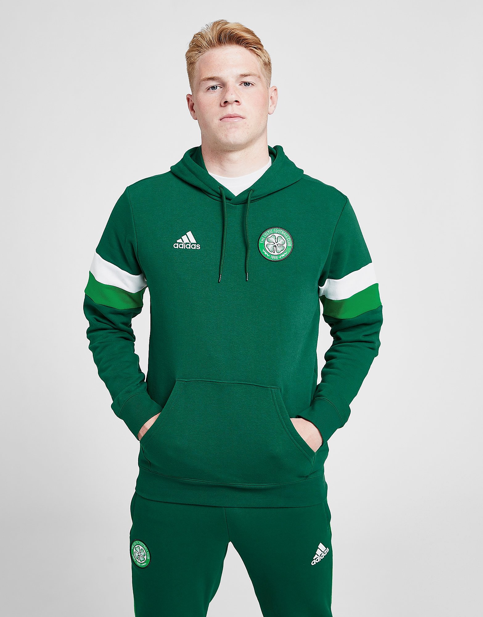 

adidas Celtic FC DNA Hoodie - Green - Mens, Green