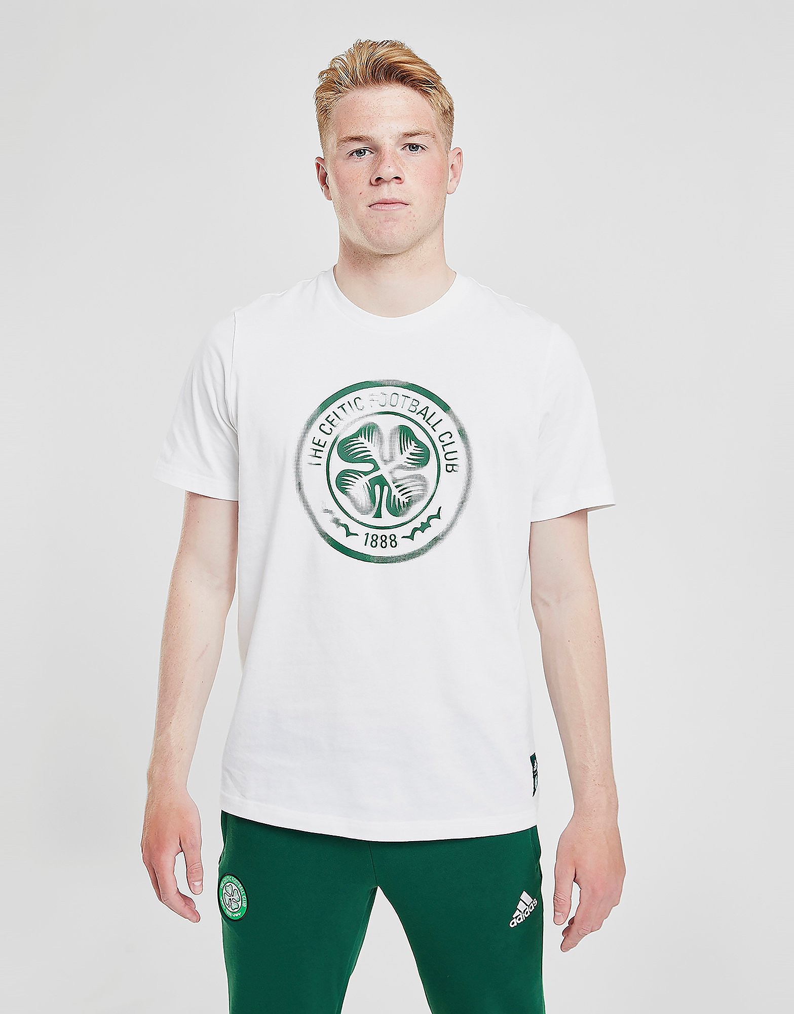 

adidas Celtic FC DNA Short Sleeve T-Shirt - White - Mens, White