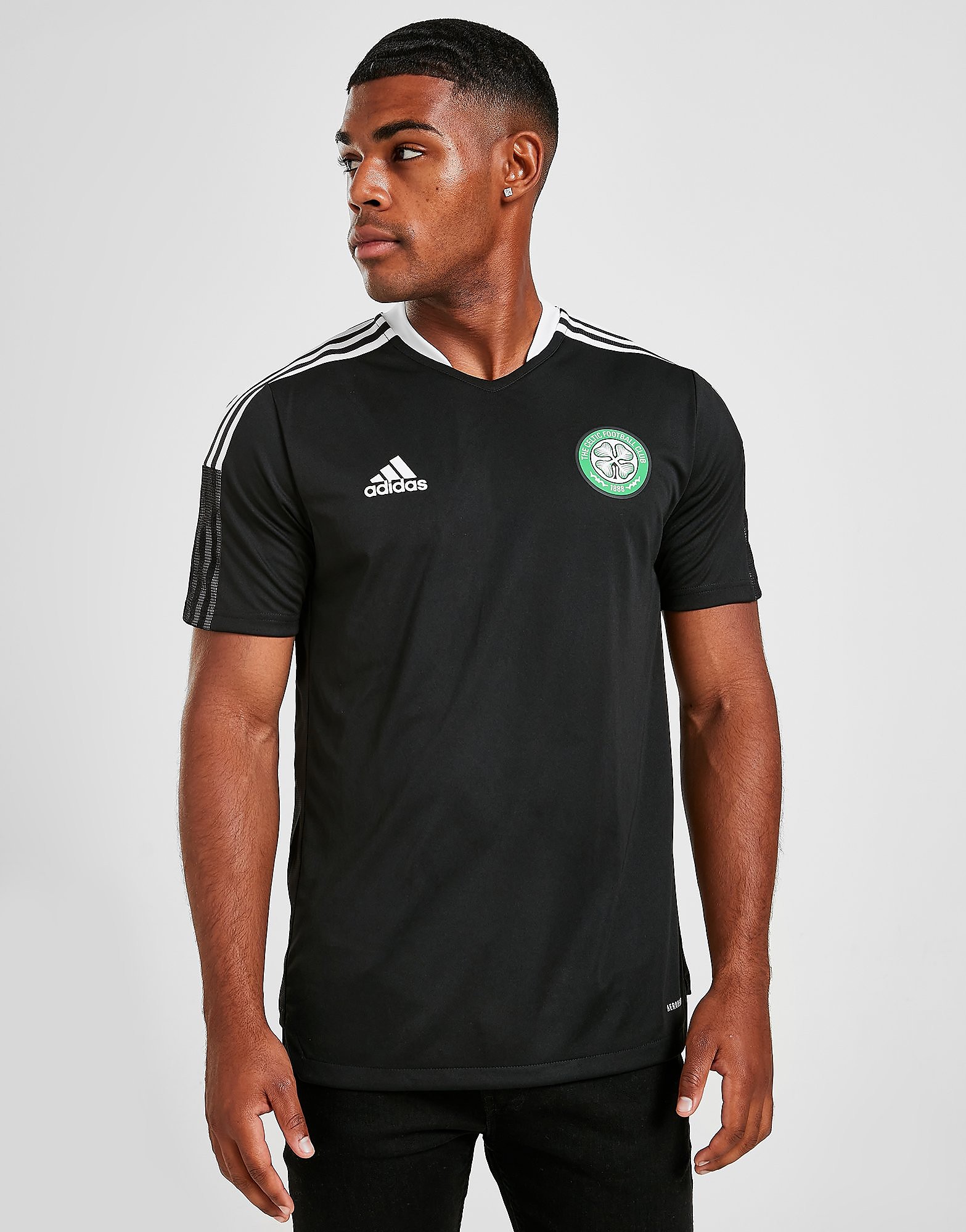 

adidas Celtic FC Training Shirt - Black - Mens, Black
