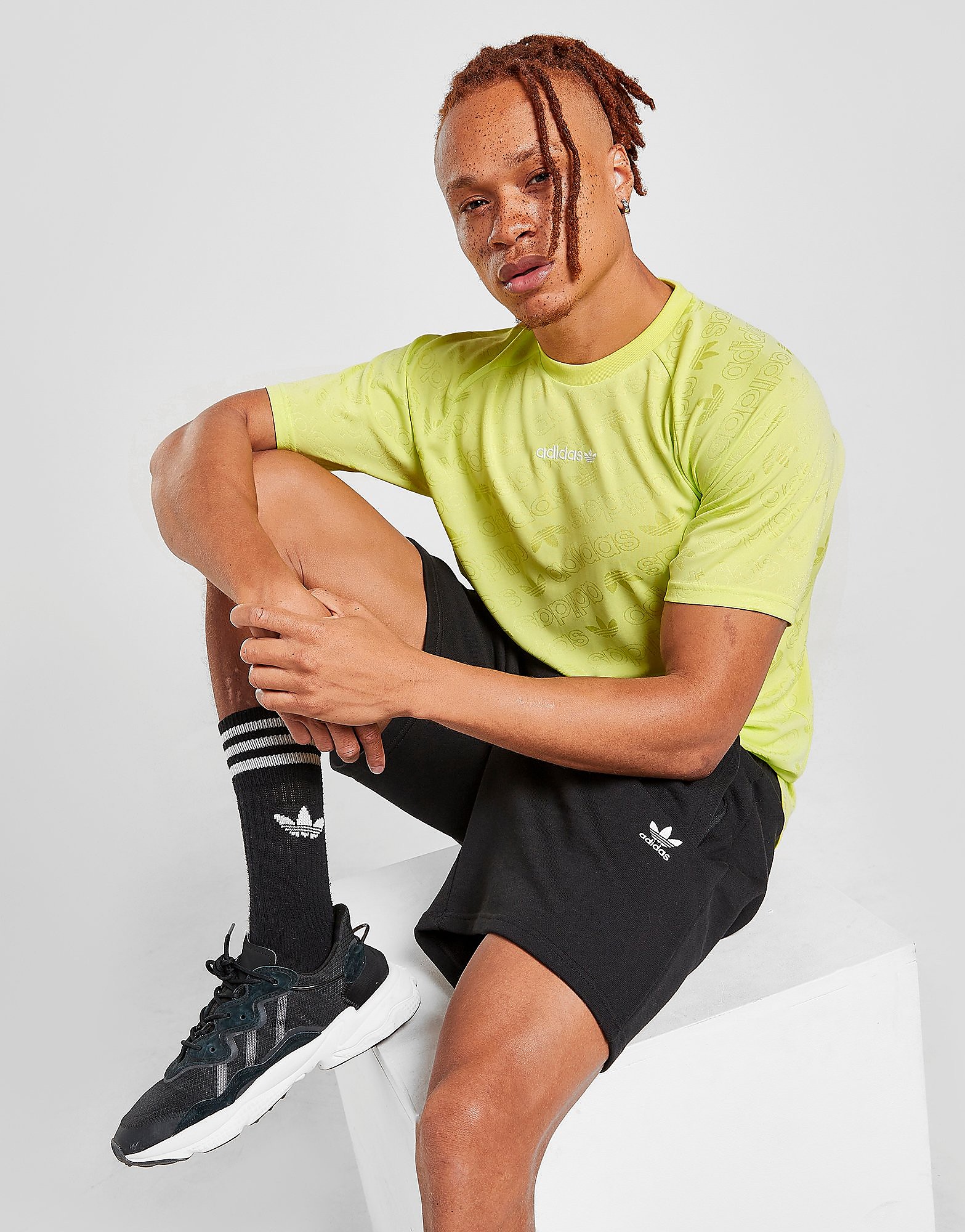 

adidas Originals Monochrome Poly T-Shirt - Only at JD - Green - Mens, Green