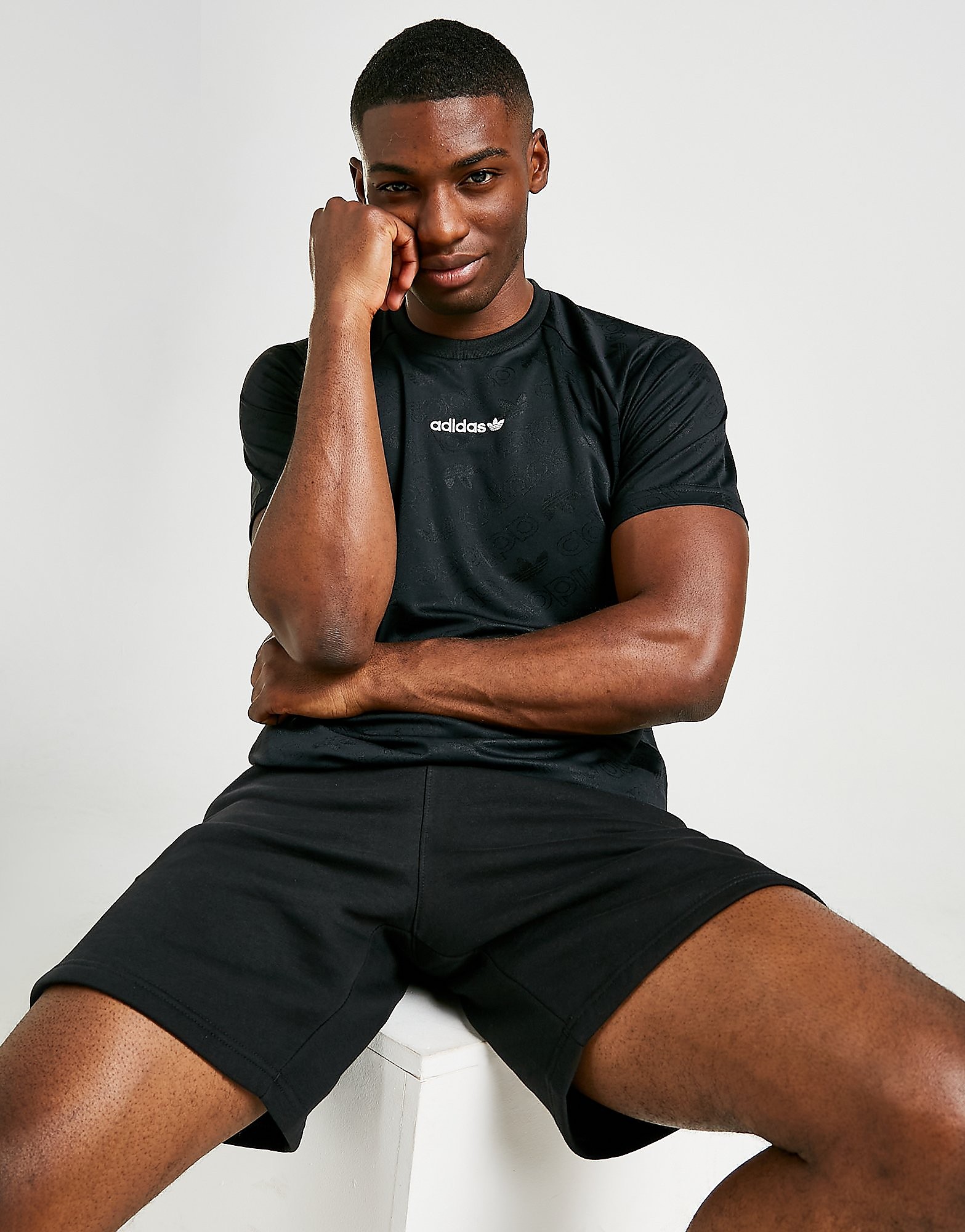 

adidas Originals Monochrome Poly T-Shirt - Only at JD - Black - Mens, Black