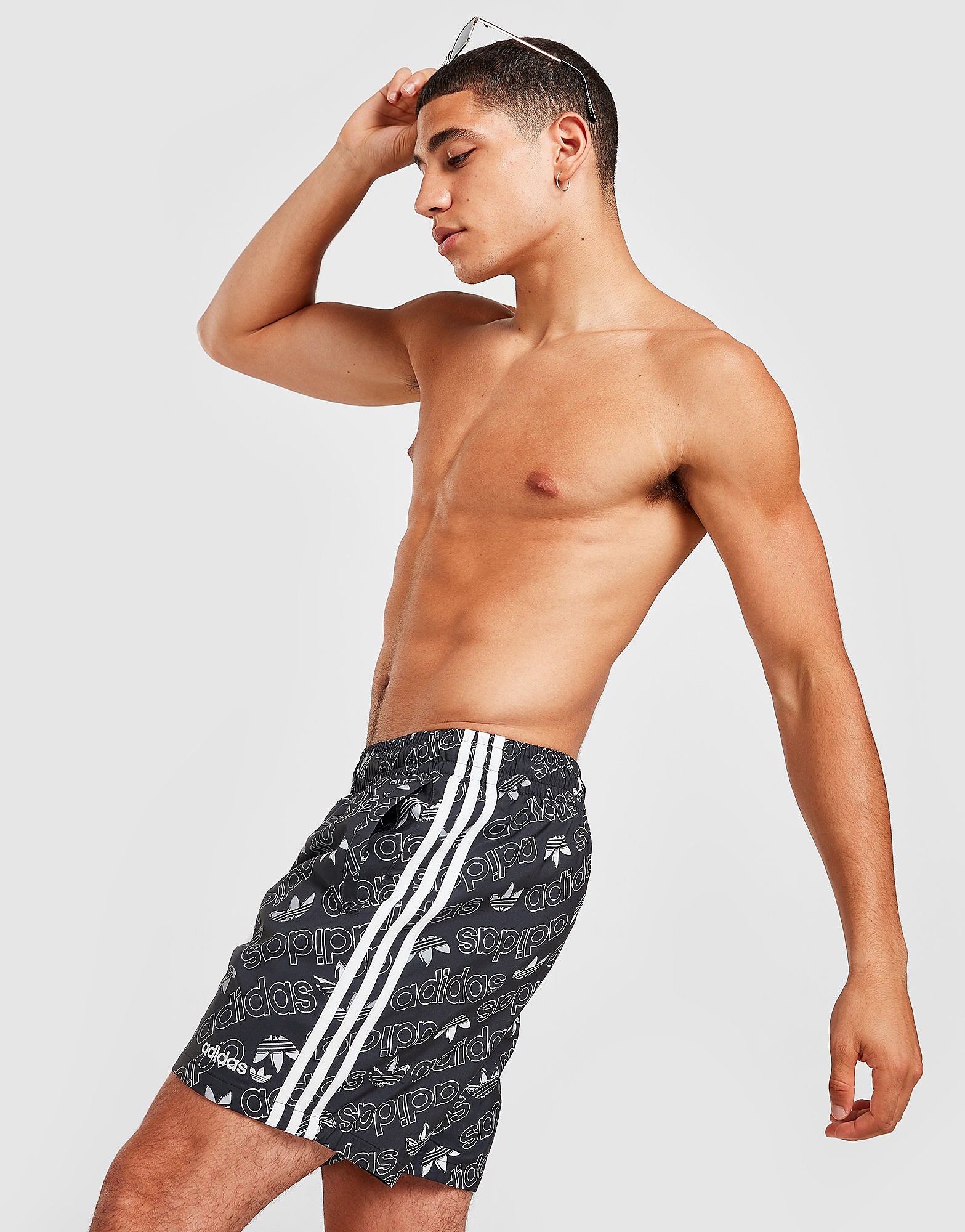 adidas Originals Mono Swim Shorts - Only at JD - BLACK - Mens, BLACK