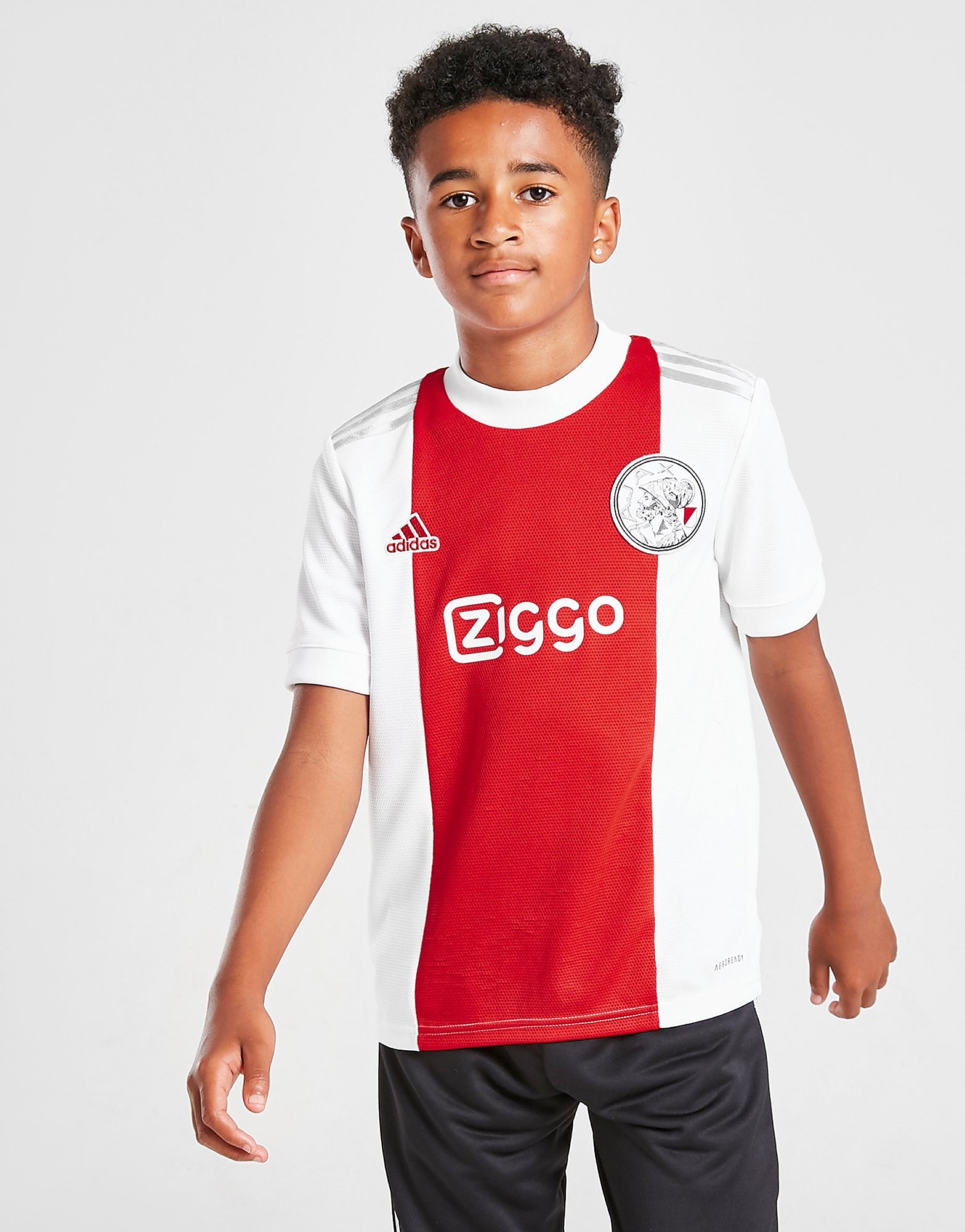 

adidas Ajax 2021/22 Home Shirt Junior - White / Team Collegiate Red - Kids, White / Team Collegiate Red