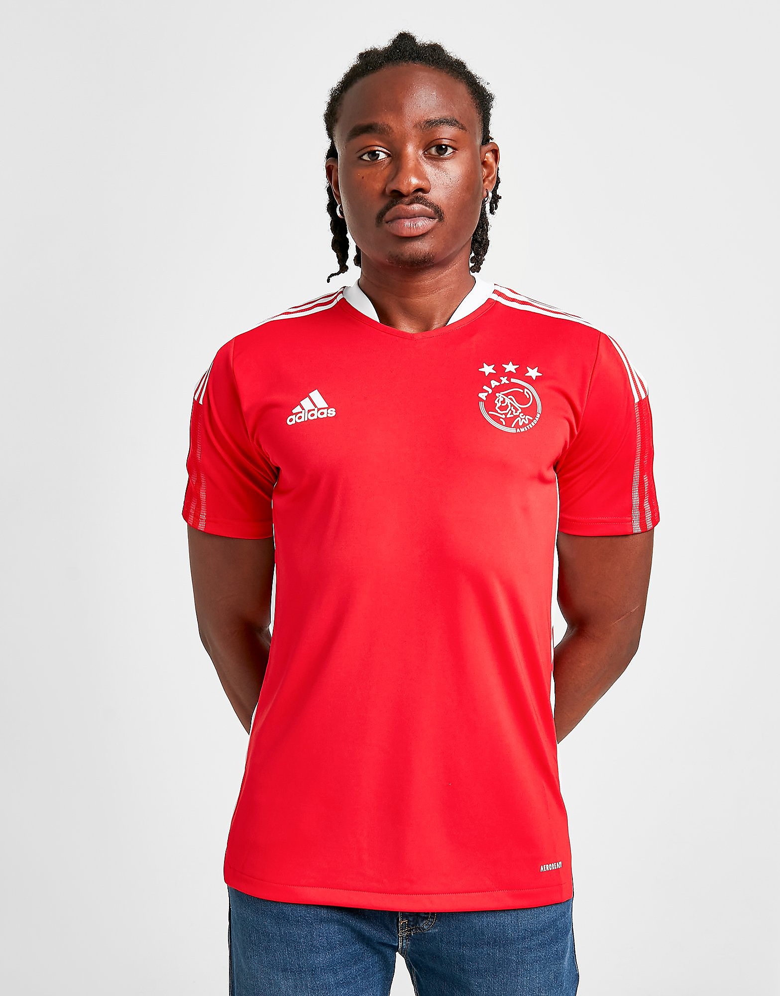 

adidas Ajax 2021/22 Training Shirt - Team Collegiate Red - Mens, Team Collegiate Red