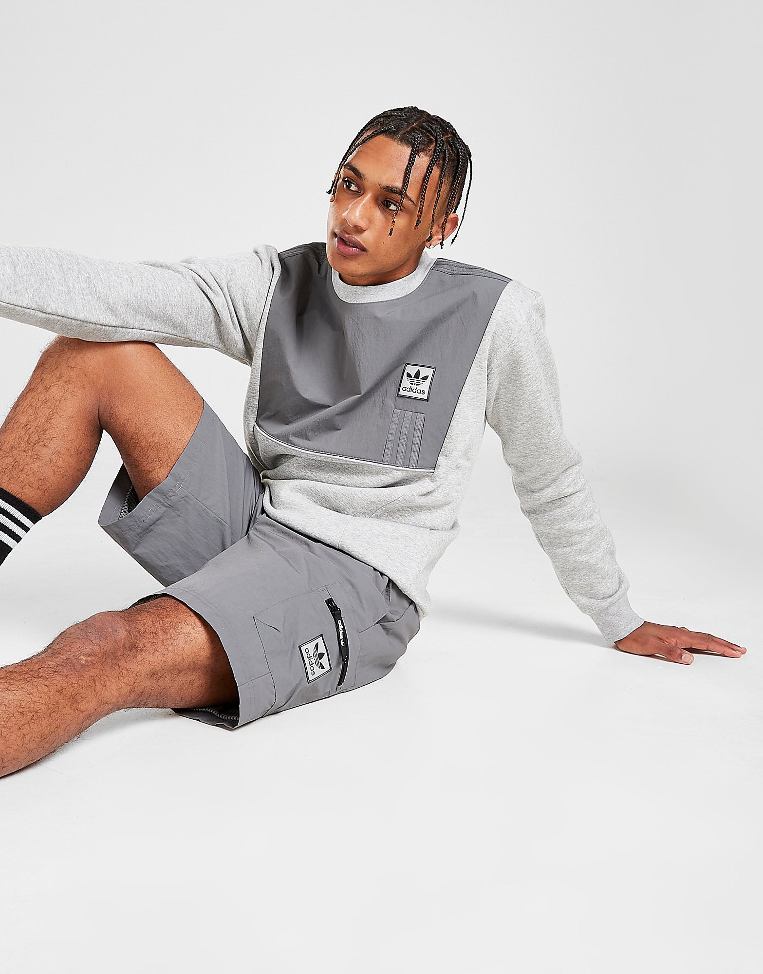 

adidas Originals ID96 Crew Sweatshirt - Only at JD - Grey - Mens, Grey