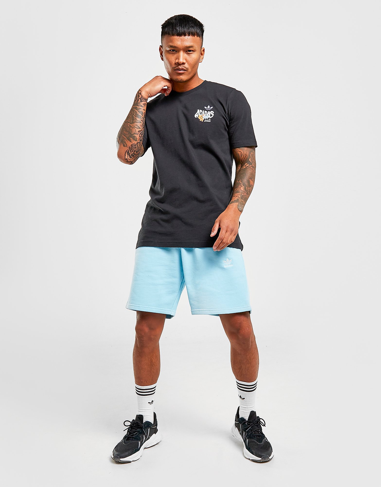 

adidas Originals Trefoil Essential Shorts - Only at JD - Blue - Mens, Blue